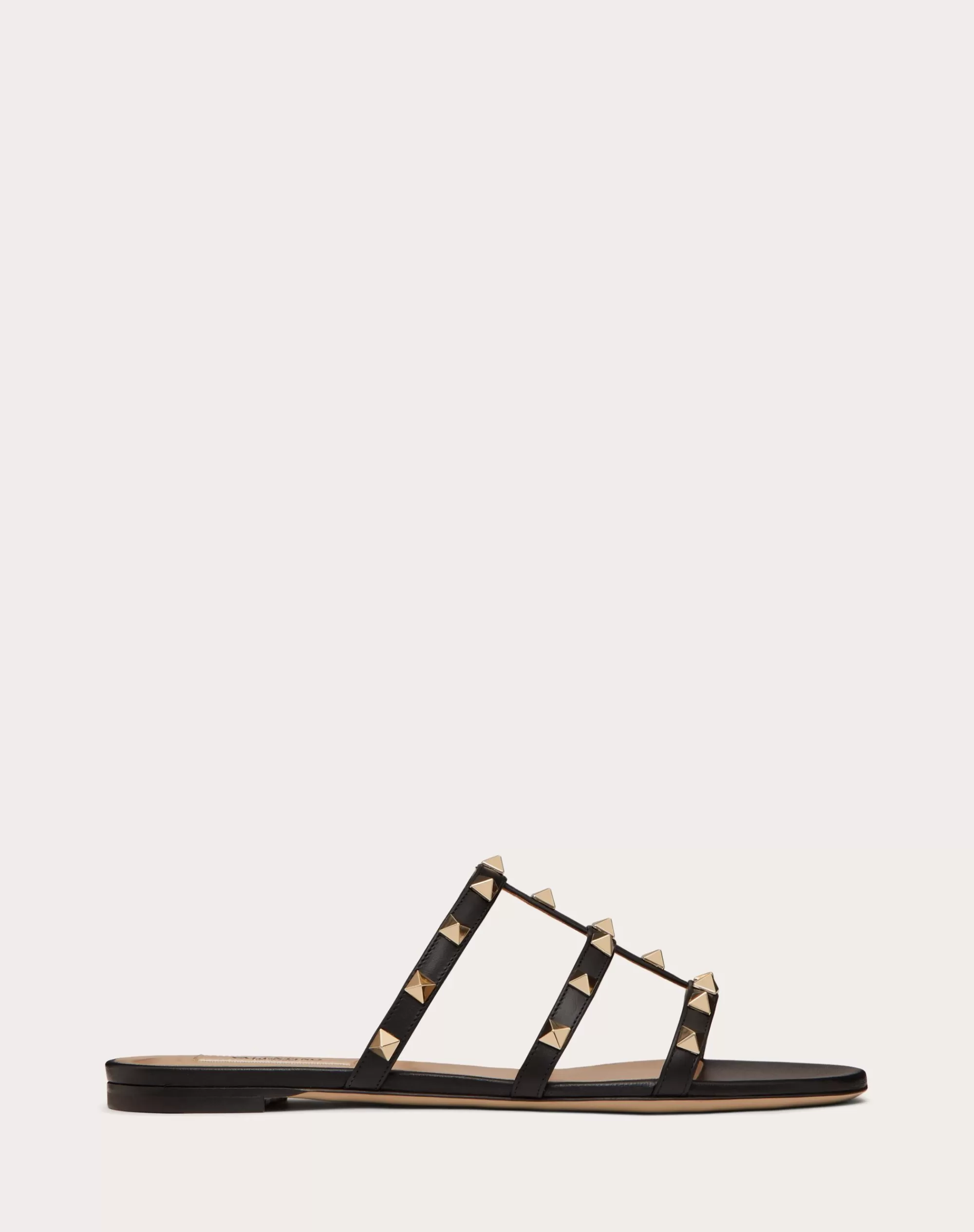 Valentino ROCKSTUD FLAT SLIDE SANDAL Best Sale