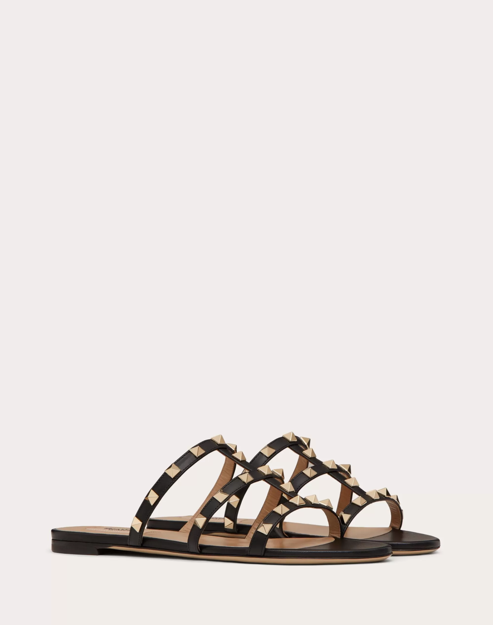 Valentino ROCKSTUD FLAT SLIDE SANDAL Best Sale