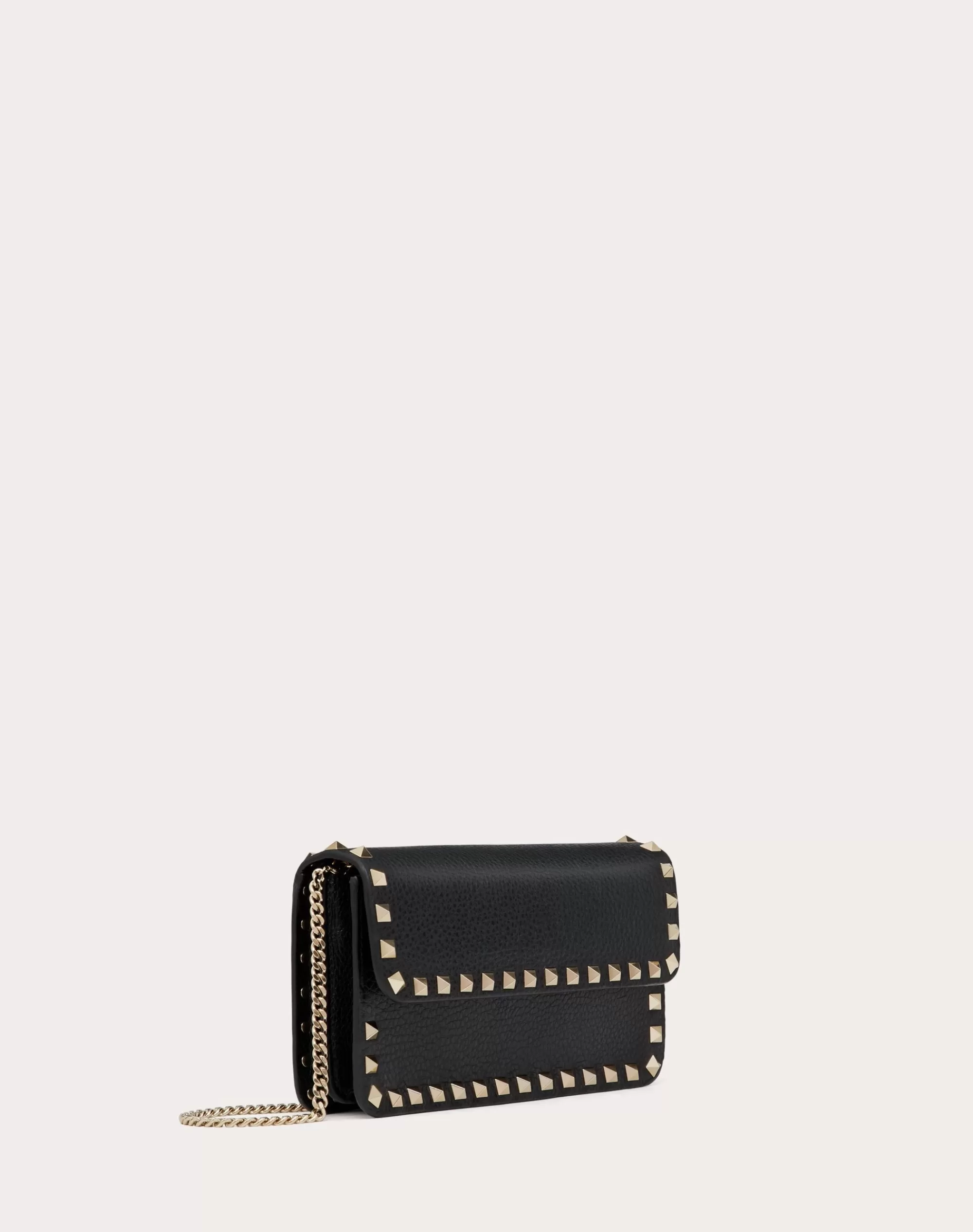 Valentino ROCKSTUD GRAINY CALFSKIN CHAIN POUCH Online