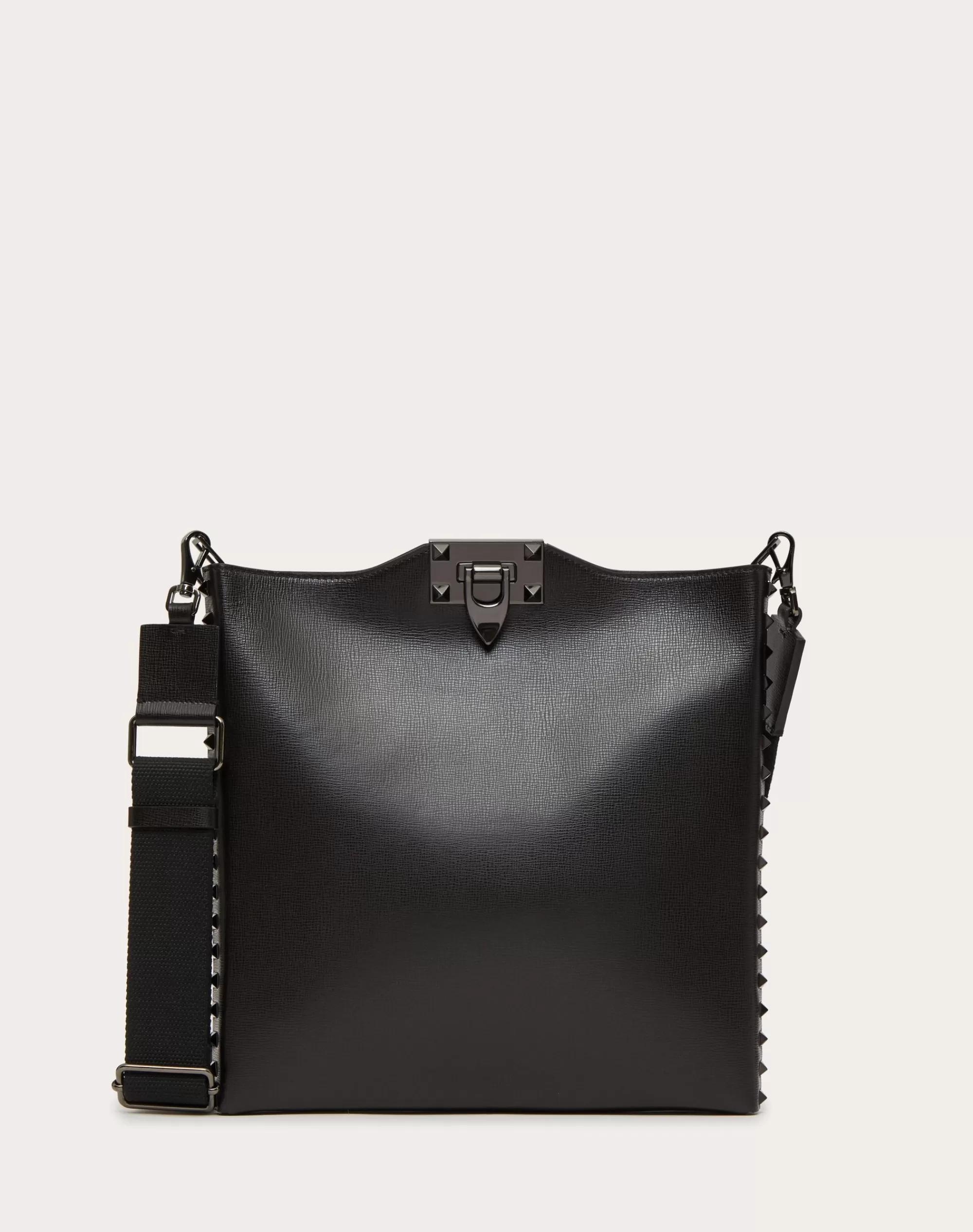 Valentino ROCKSTUD GRAINY CALFSKIN CROSSBODY BAG Black Shop