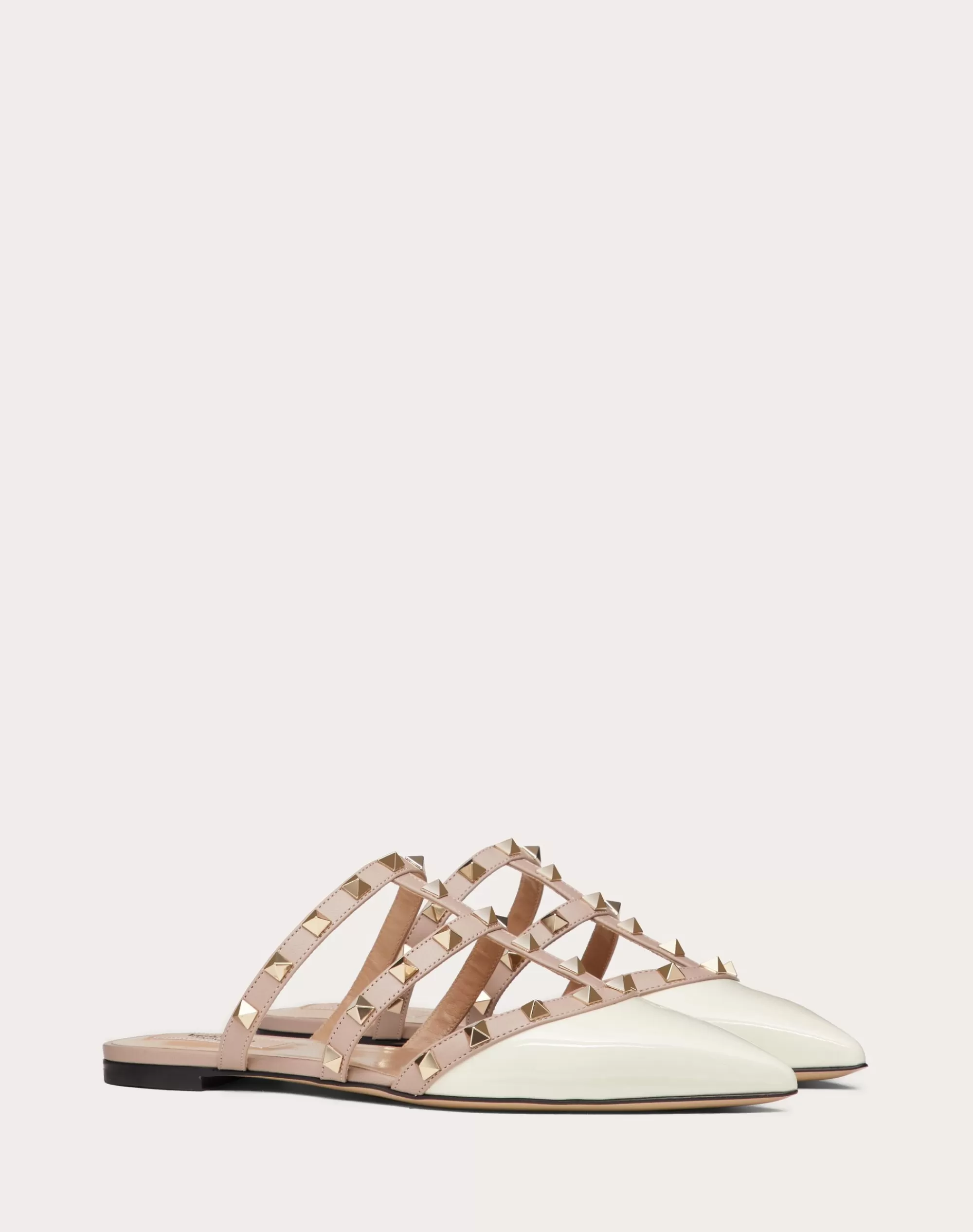 Valentino ROCKSTUD PATENT-LEATHER MULE Cheap