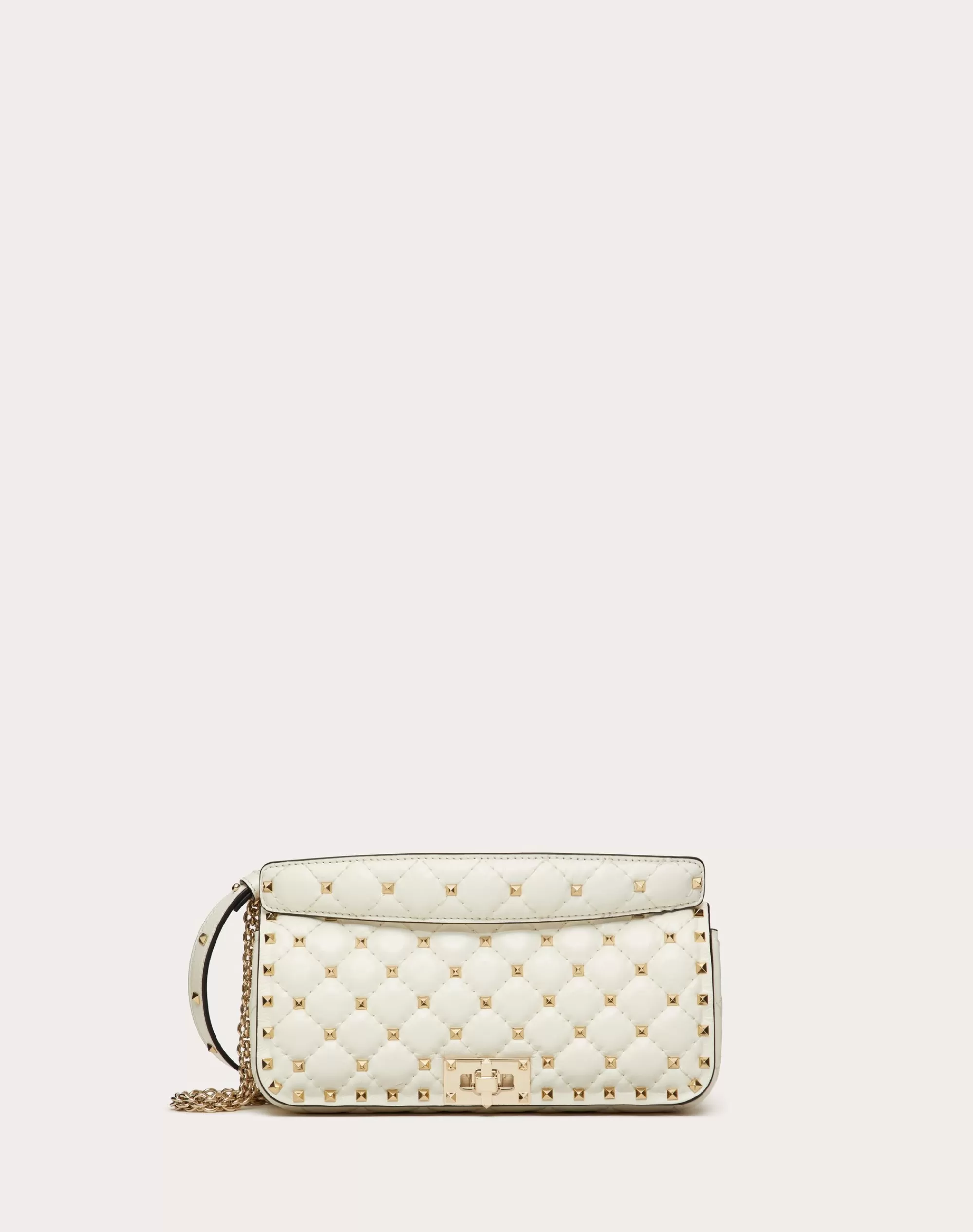 Valentino ROCKSTUD SPIKE CALFSKIN SHOULDER BAG Clearance