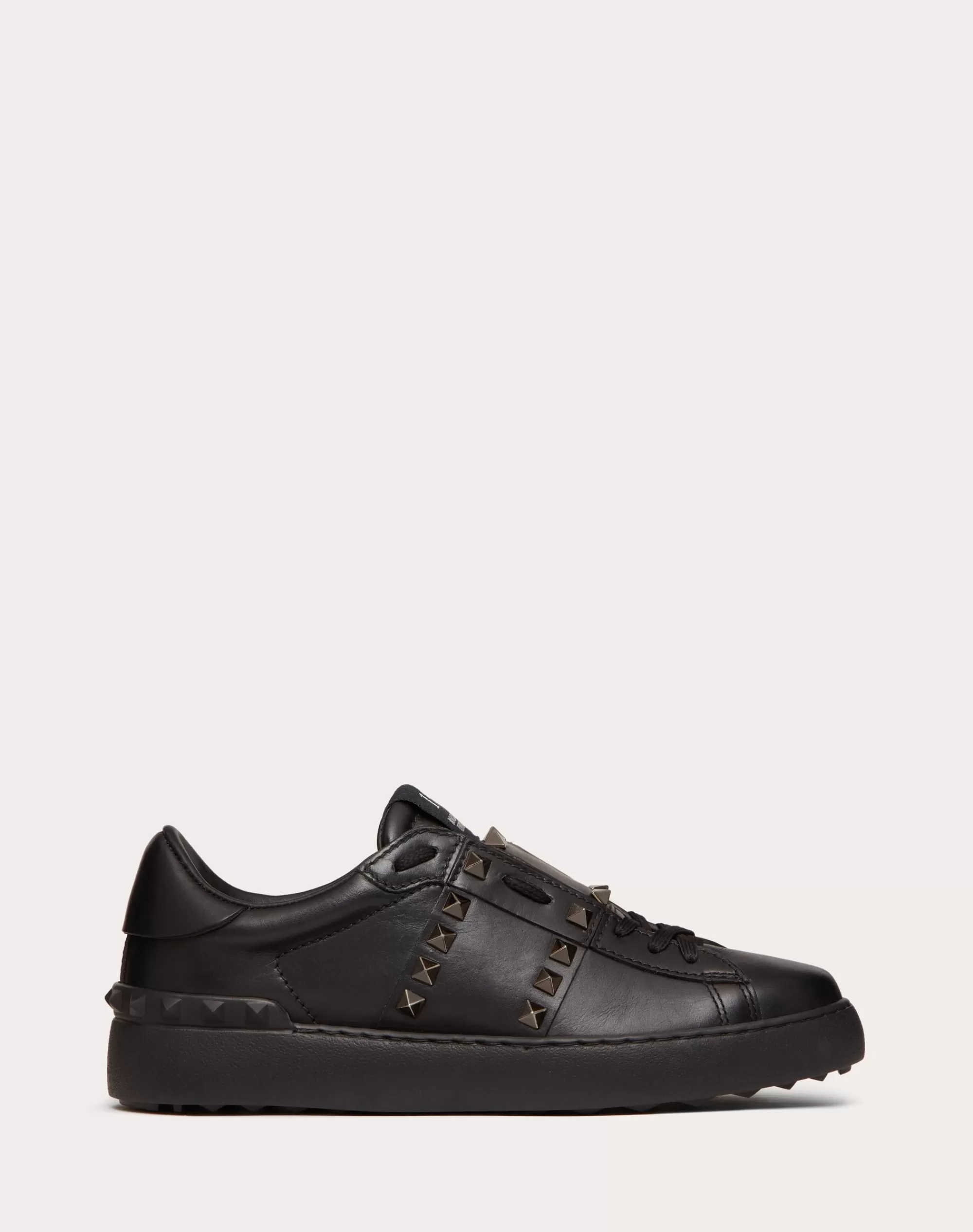 Valentino ROCKSTUD UNTITLED NOIR CALFSKIN LEATHER SNEAKER Black Shop