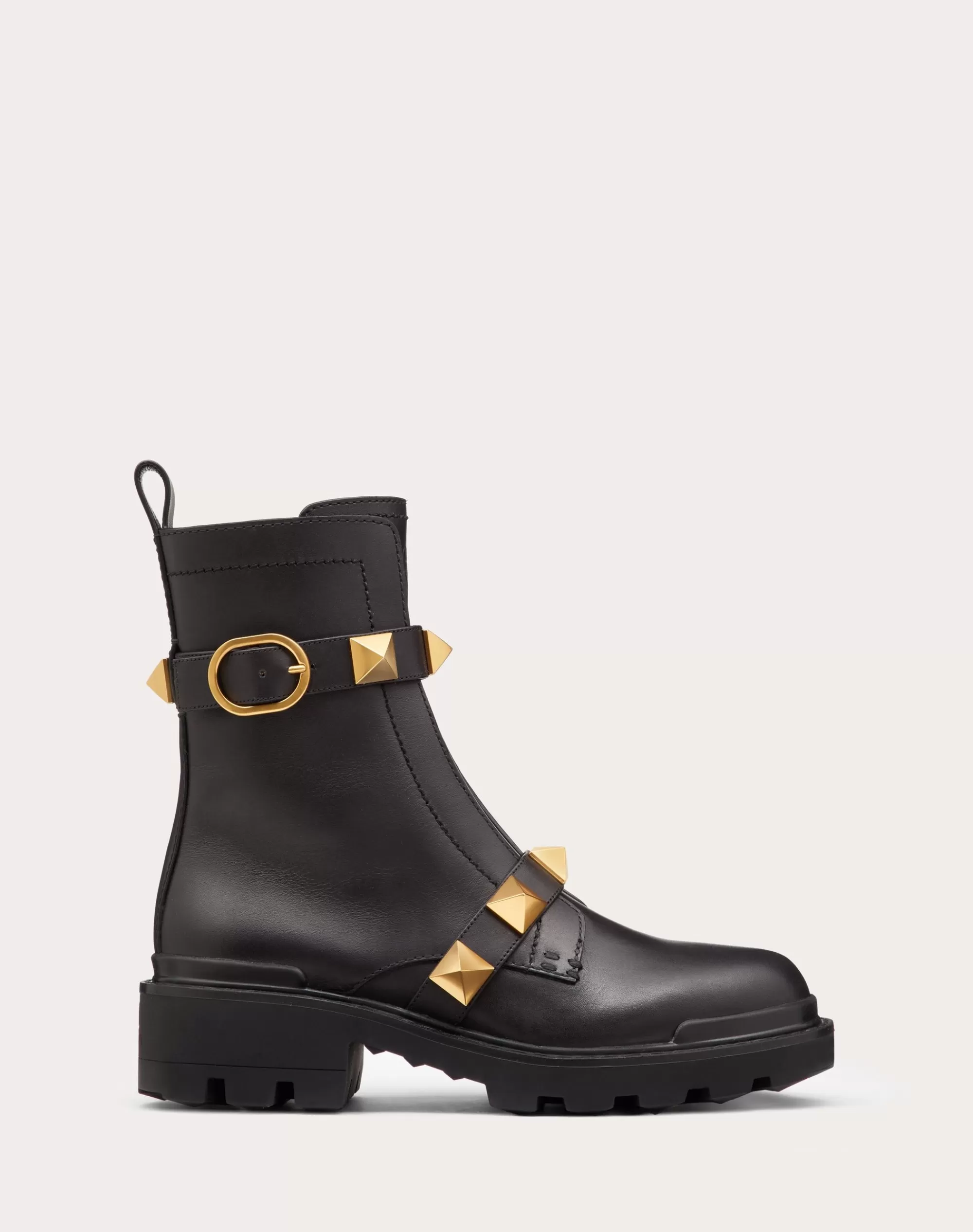 Valentino ROMAN STUD CALFSKIN COMBAT BOOT 40MM Cheap