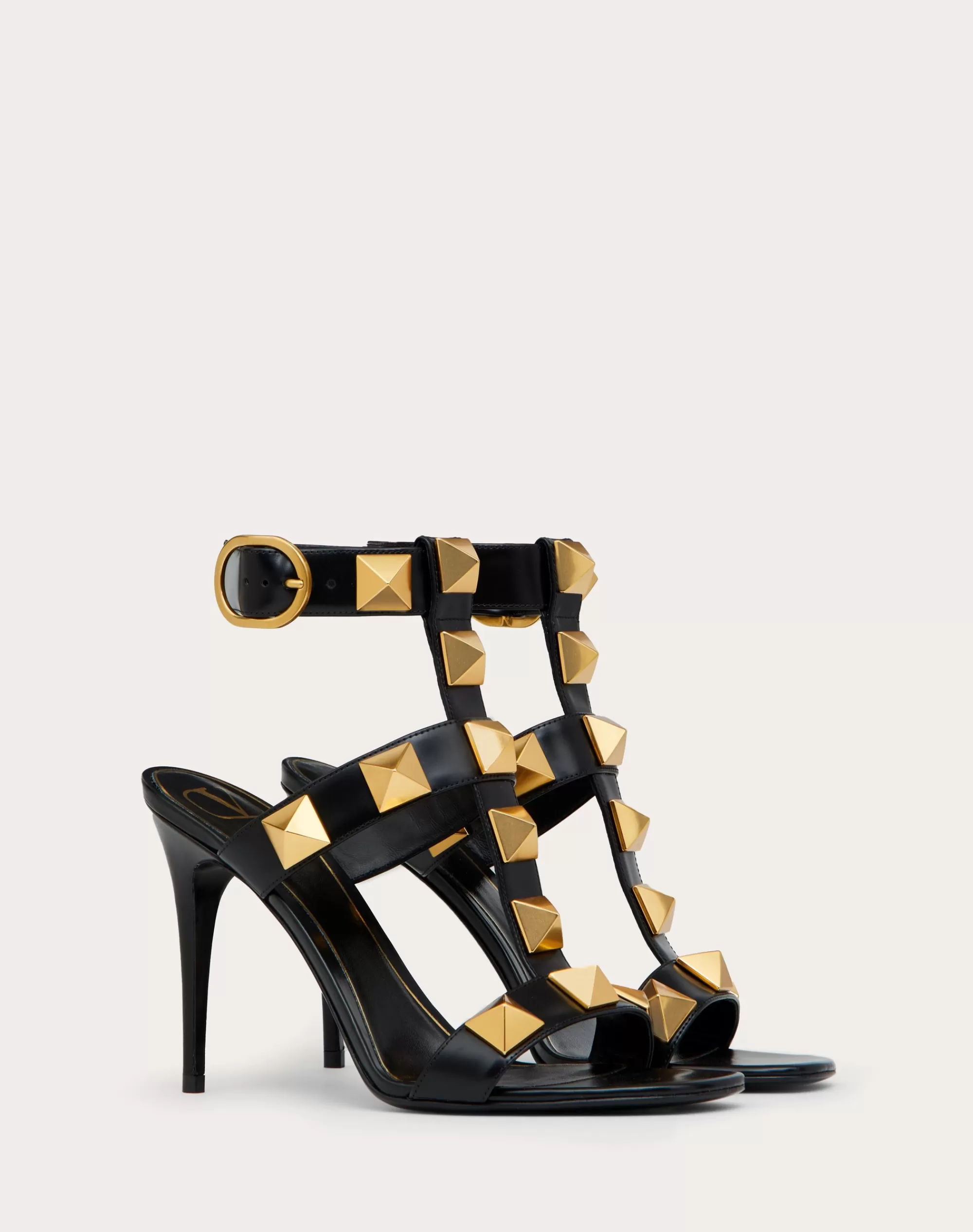 Valentino ROMAN STUD CALFSKIN SANDAL 100 MM Shop