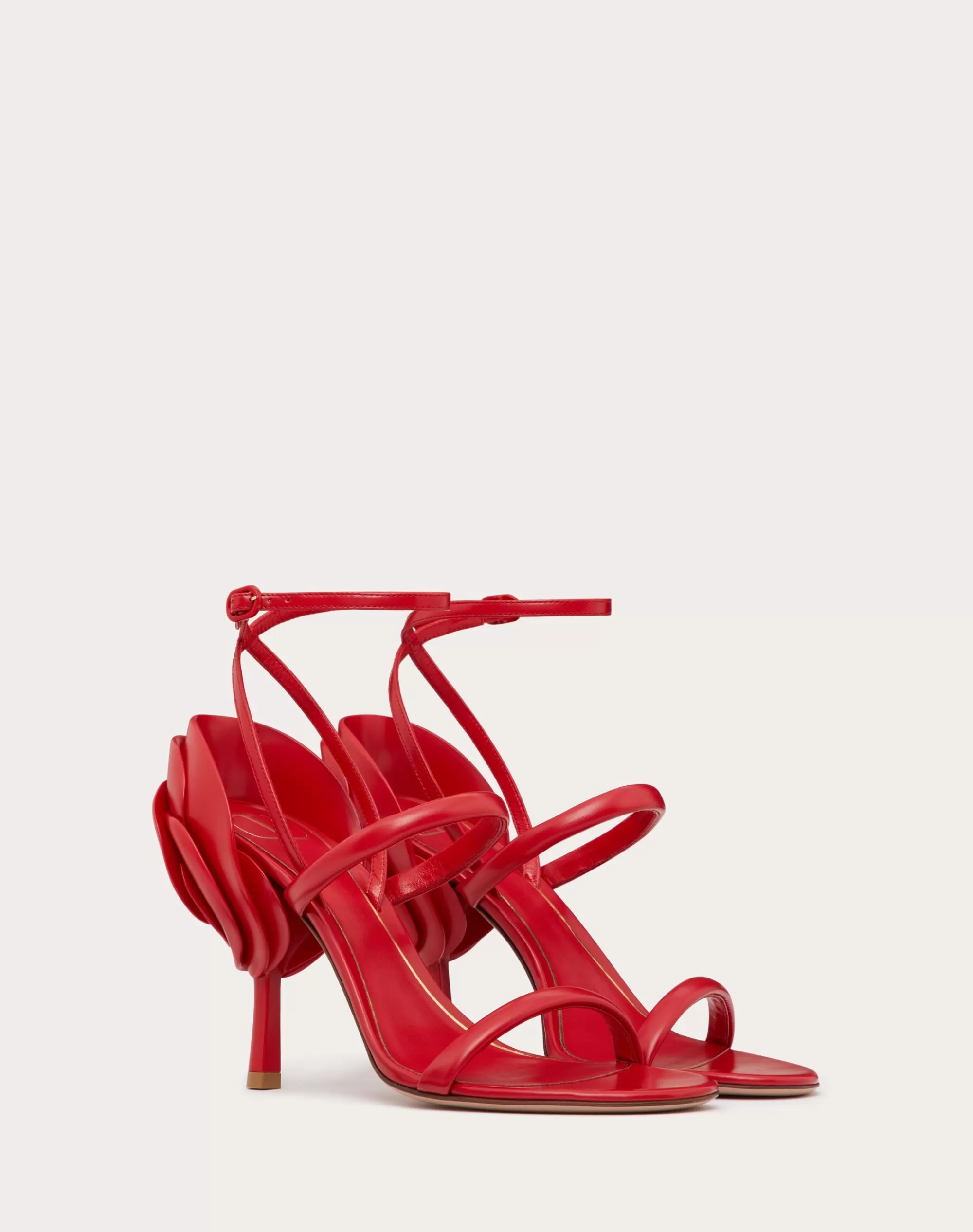 Valentino ROSEROUCHE SANDAL 1959 IN CALFSKIN 100MM Store