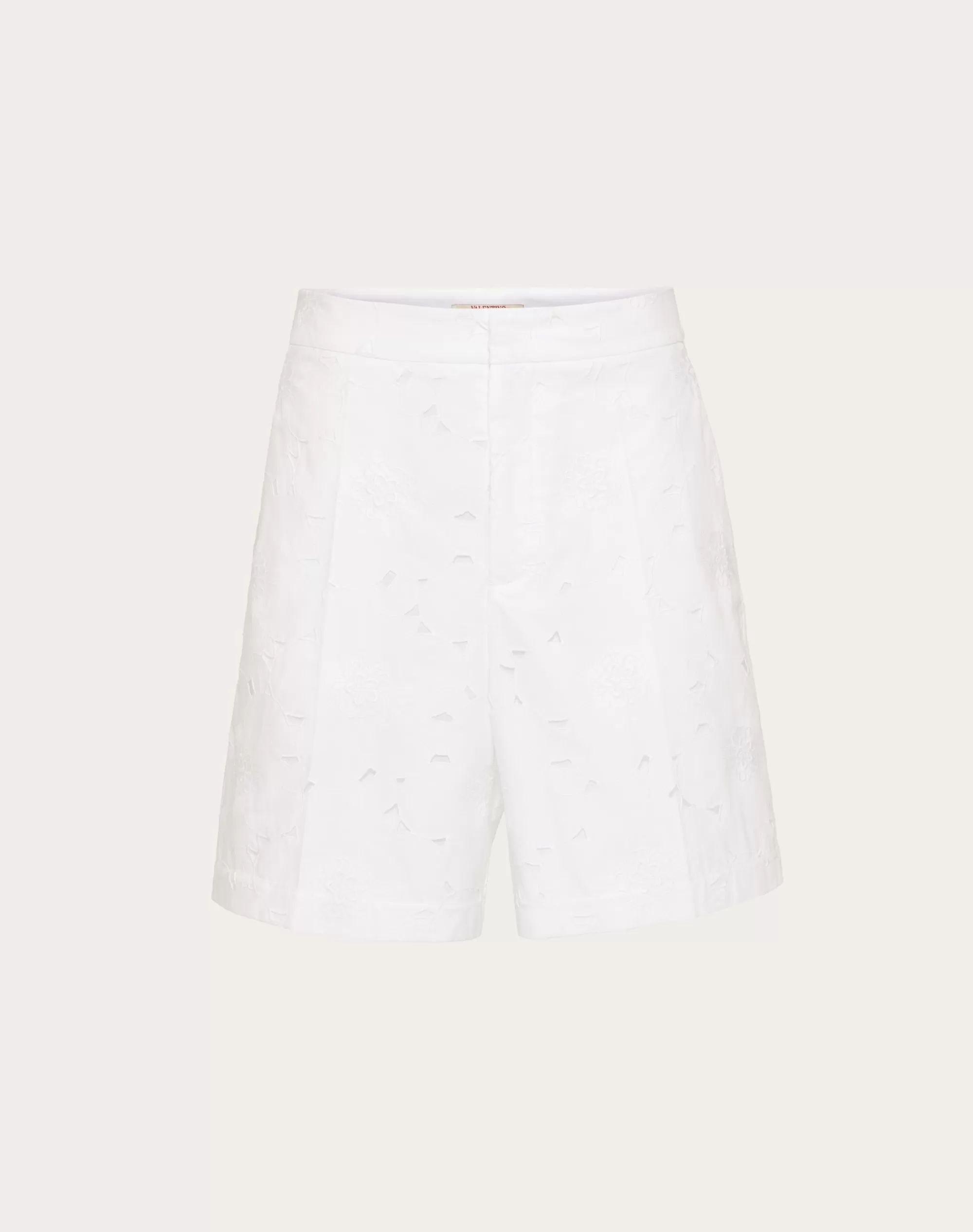 Valentino SAN GALLO COTTON BERMUDA SHORTS White Store