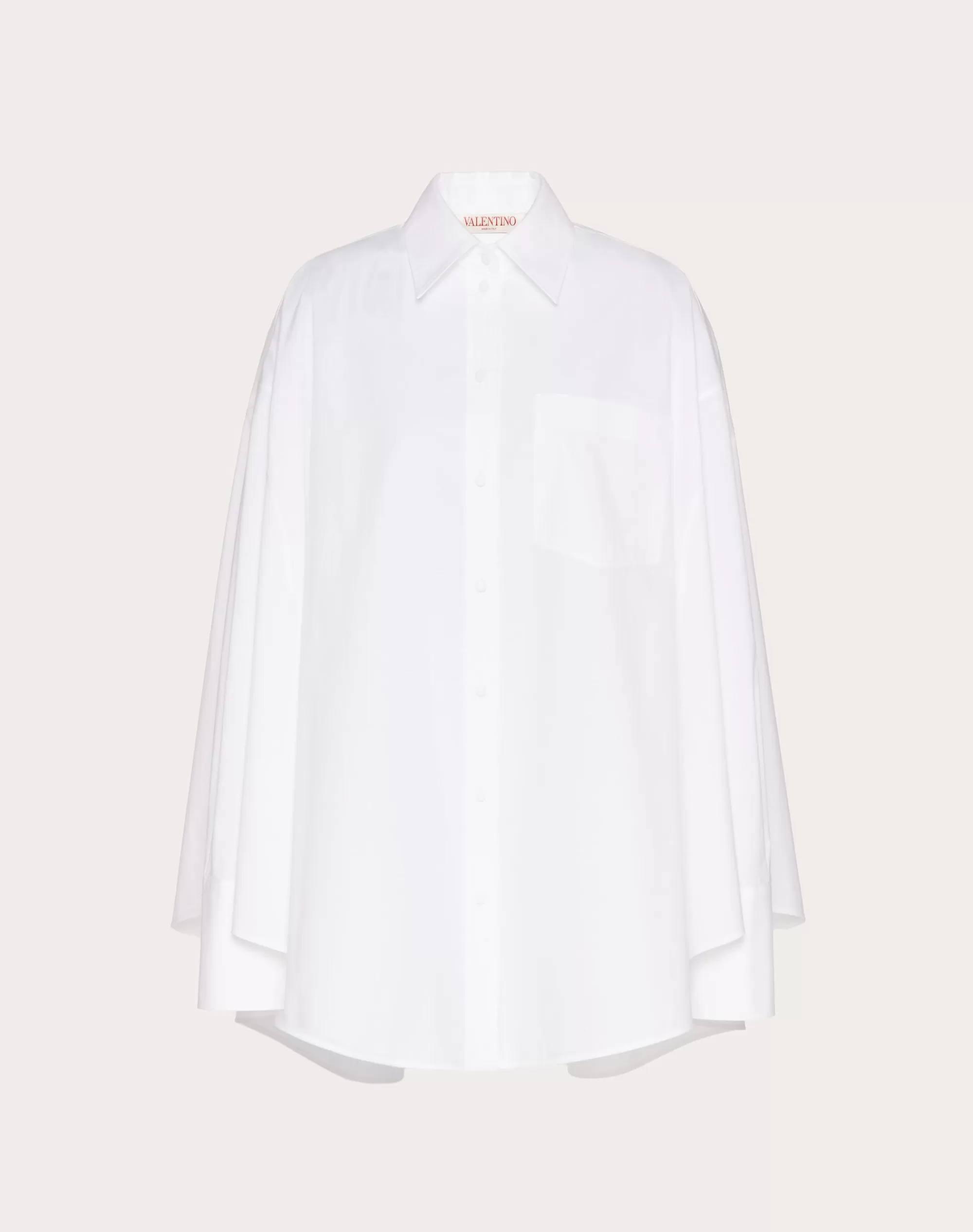 Valentino SARTORIAL POPLIN SHIRT White Hot