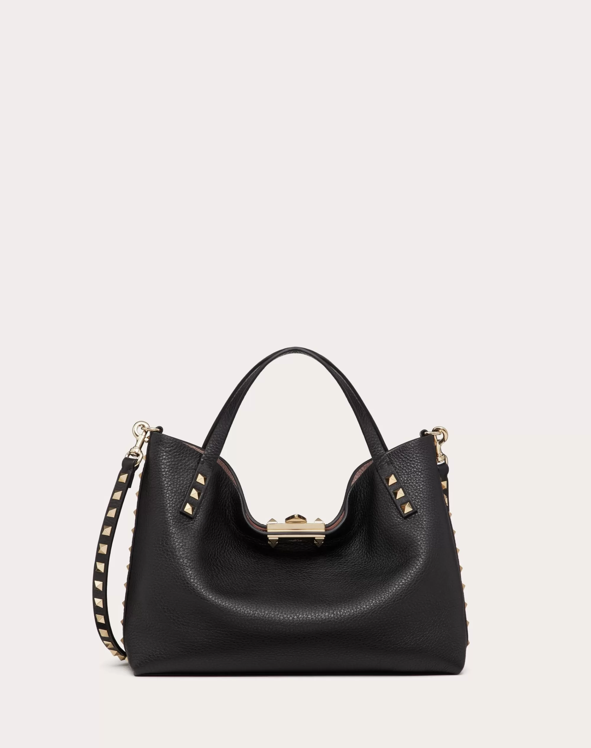 Valentino SMALL ROCKSTUD GRAINY CALFSKIN BAG WITH CONTRASTING LINING Shop