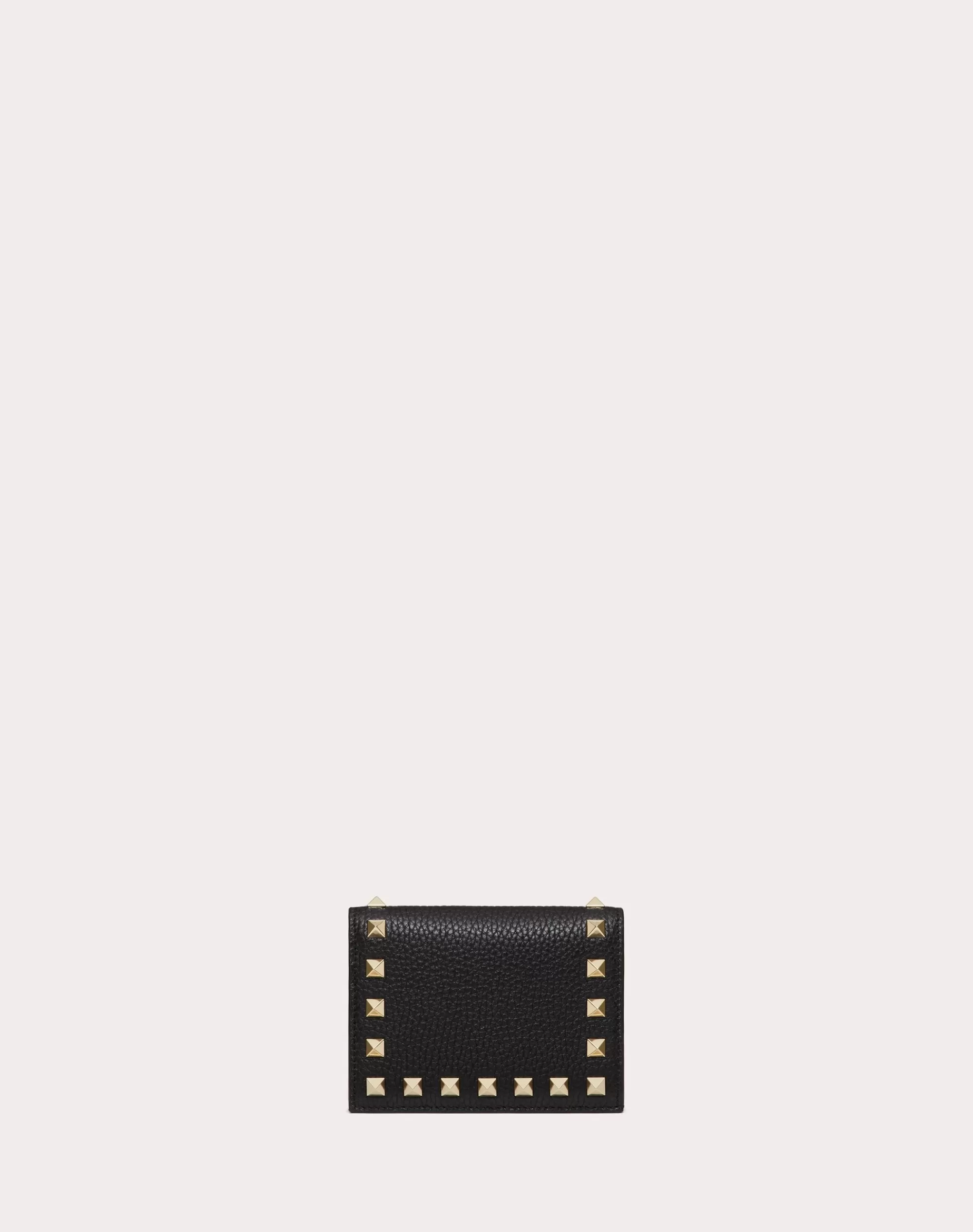 Valentino SMALL ROCKSTUD GRAINY CALFSKIN WALLET Outlet