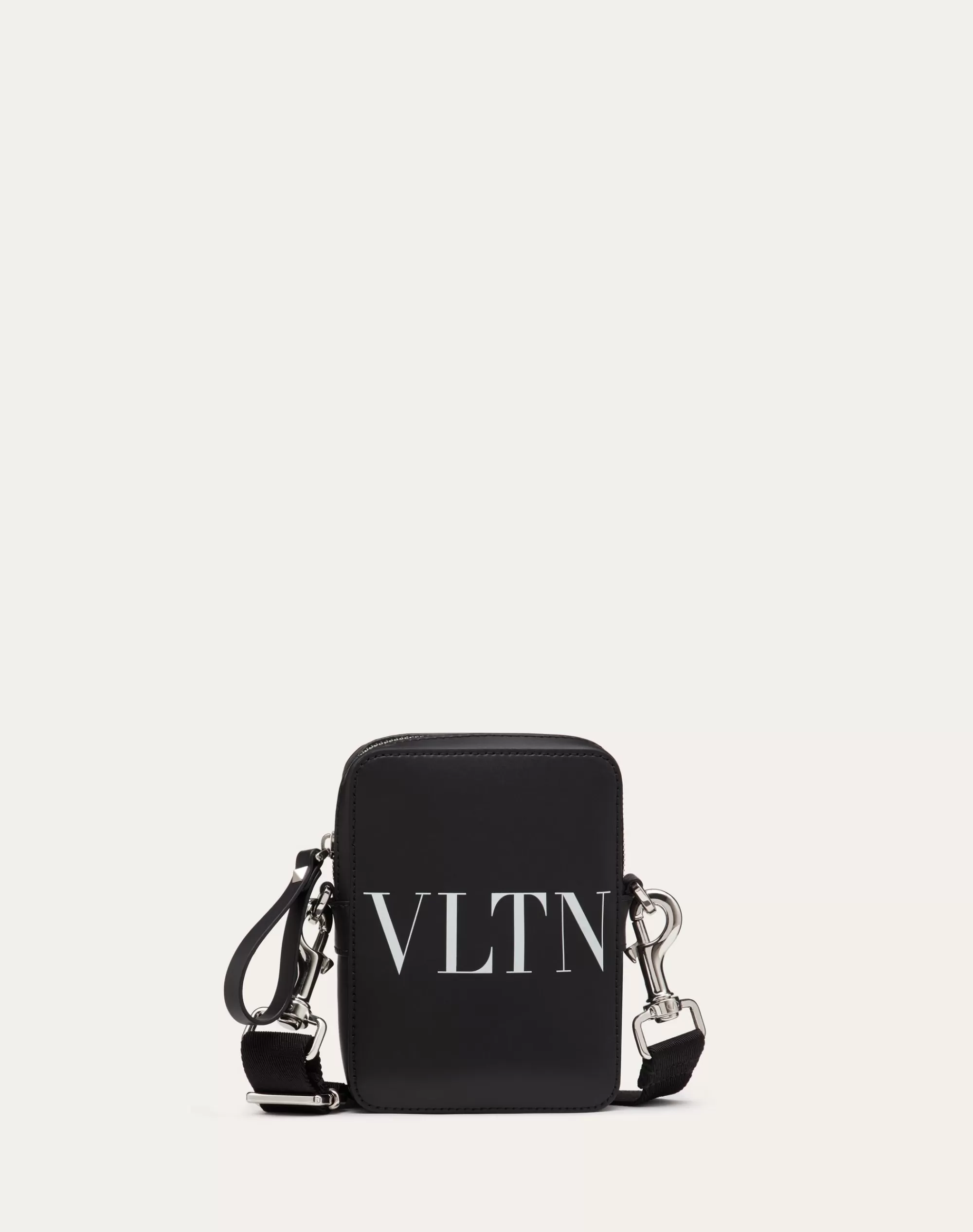 Valentino SMALL VLTN LEATHER CROSSBODY BAG Black Hot