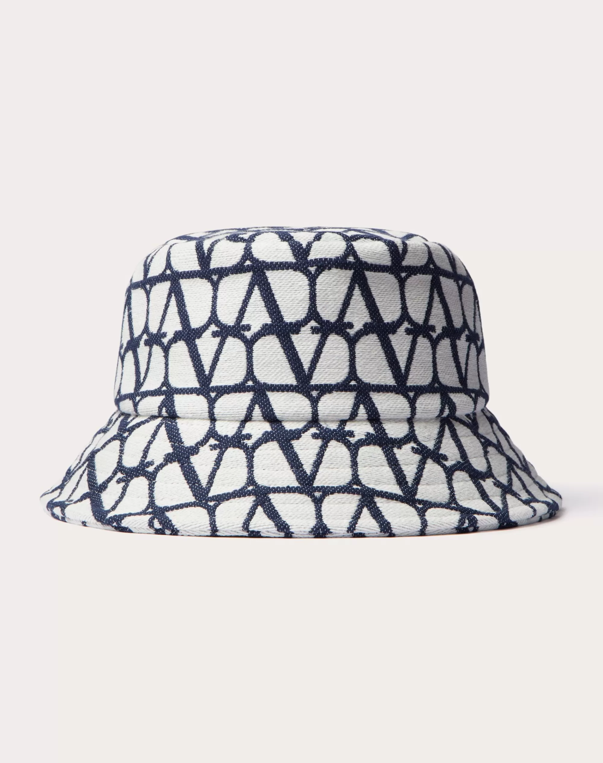 Valentino TOILE ICONOGRAPHE BUCKET HAT IN COTTON JACQUARD Blue/white Outlet