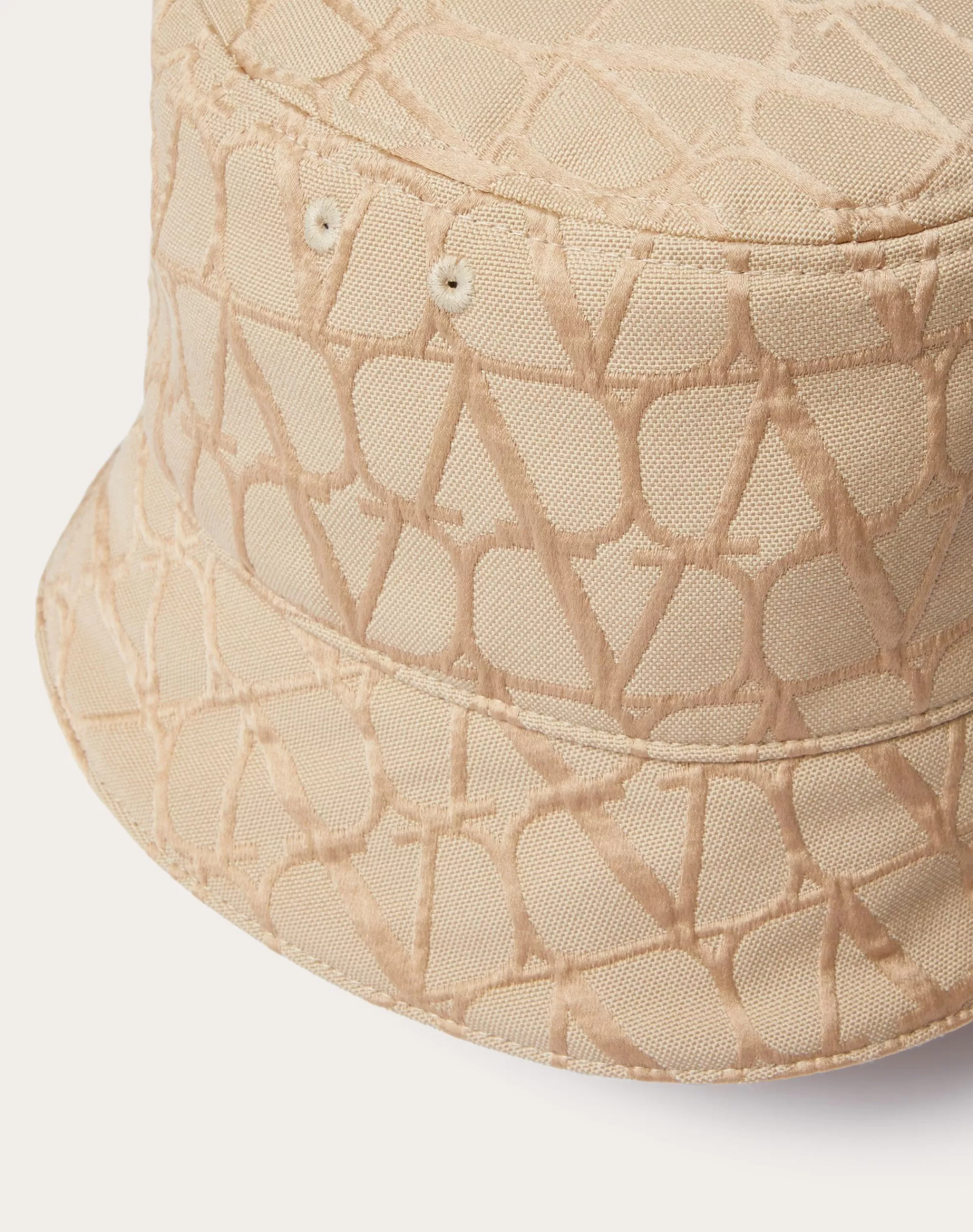 Valentino TOILE ICONOGRAPHE COTTON BUCKET HAT Beige Flash Sale