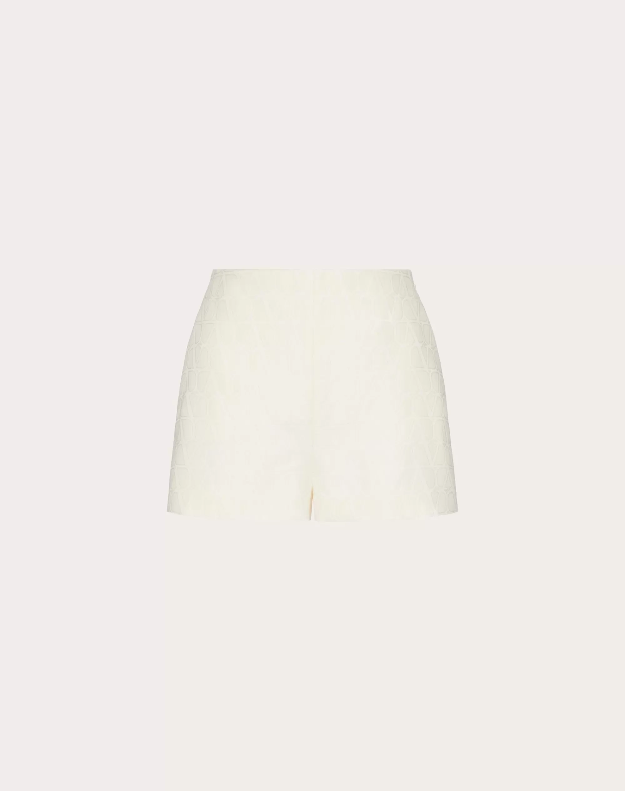 Valentino TOILE ICONOGRAPHE CREPE COUTURE SHORTS Ivory Sale