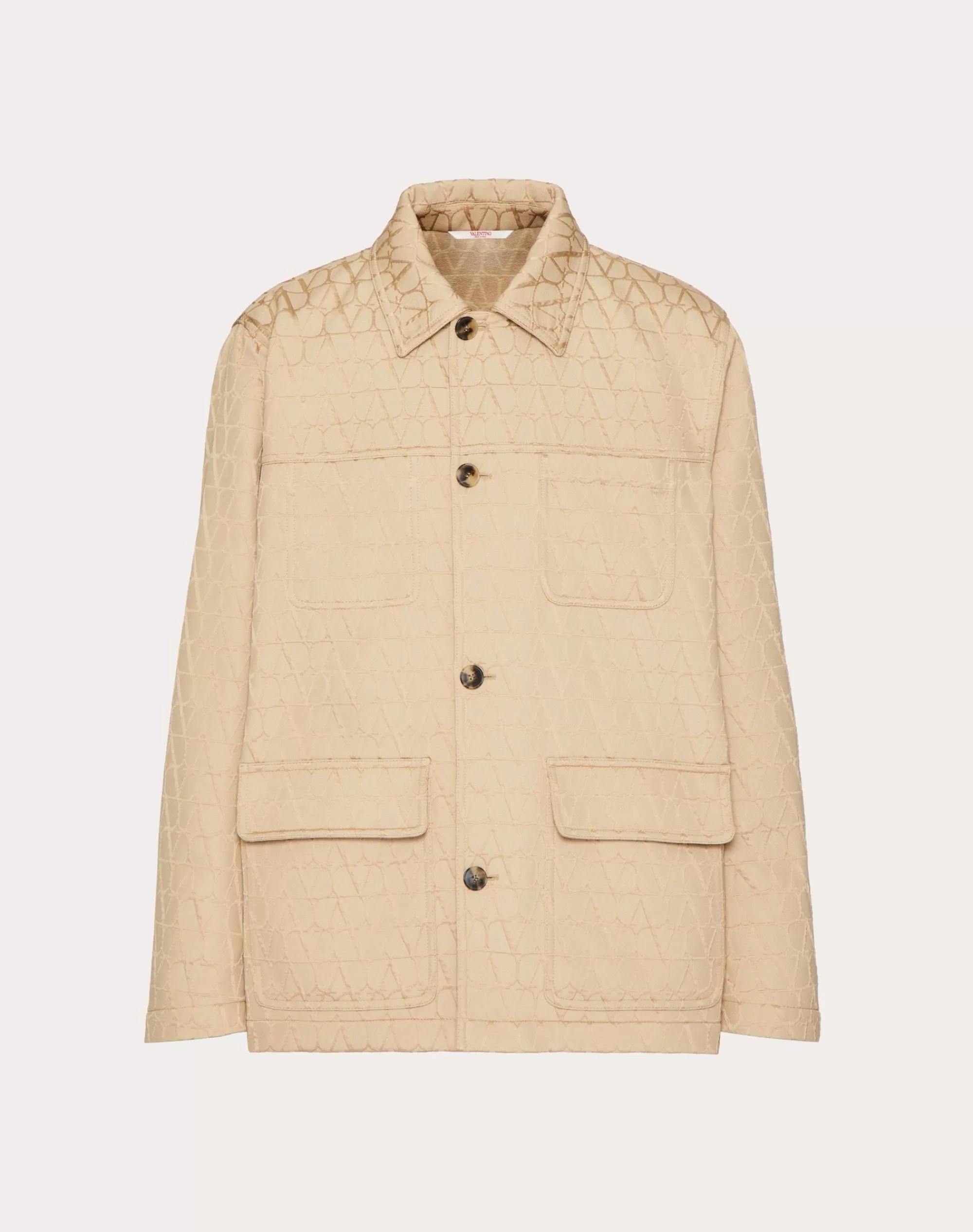 Valentino TOILE ICONOGRAPHE PATTERN HEAVY COTTON JACKET Beige Hot