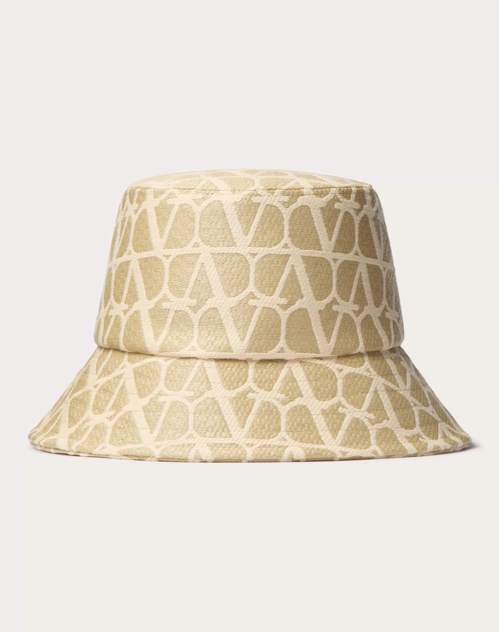 Valentino TOILE ICONOGRAPHE RAFFIA BUCKET HAT Natural/ivory Fashion