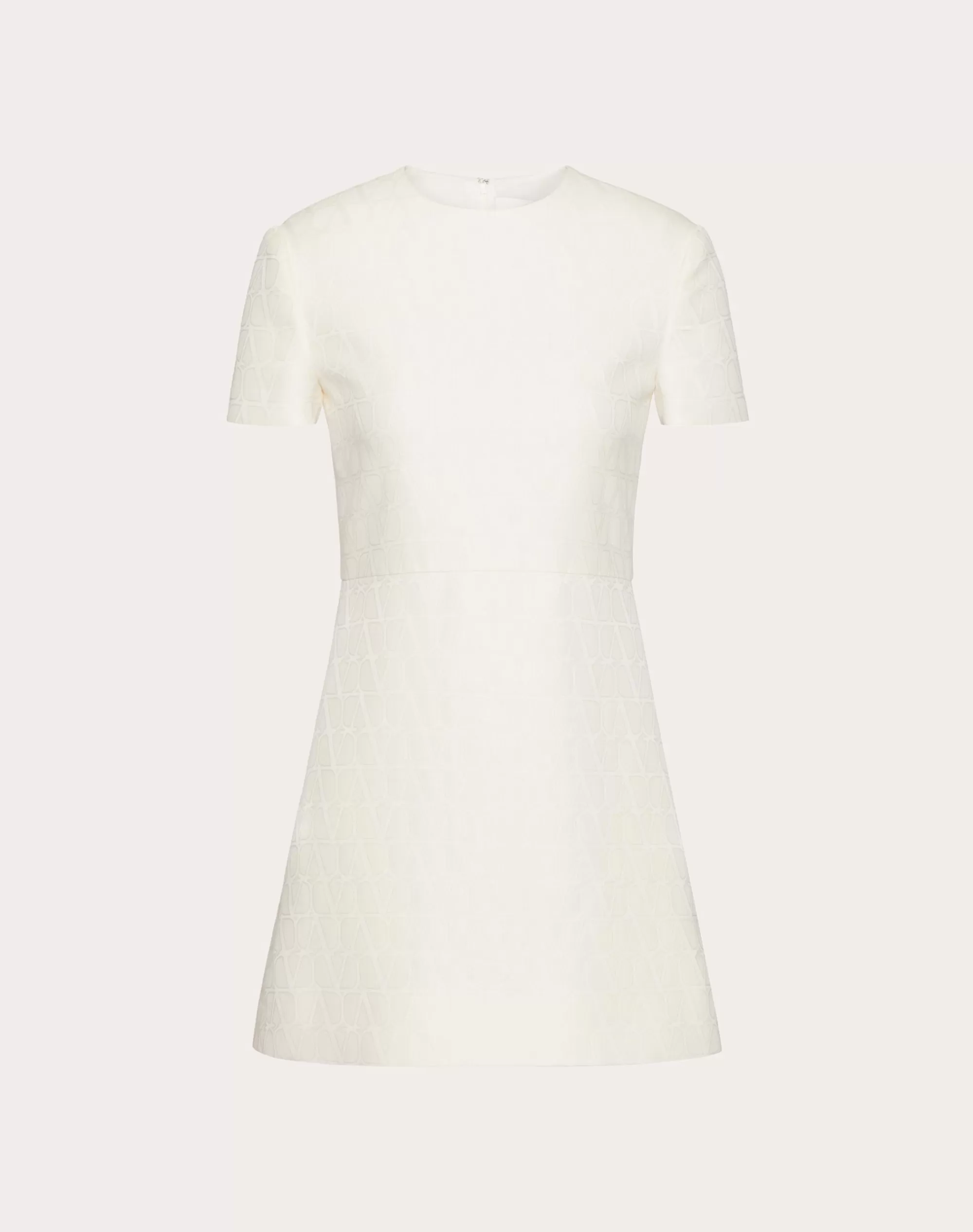 Valentino TOILE ICONOGRAPHE SHORT DRESS IN CREPE COUTURE Ivory Cheap