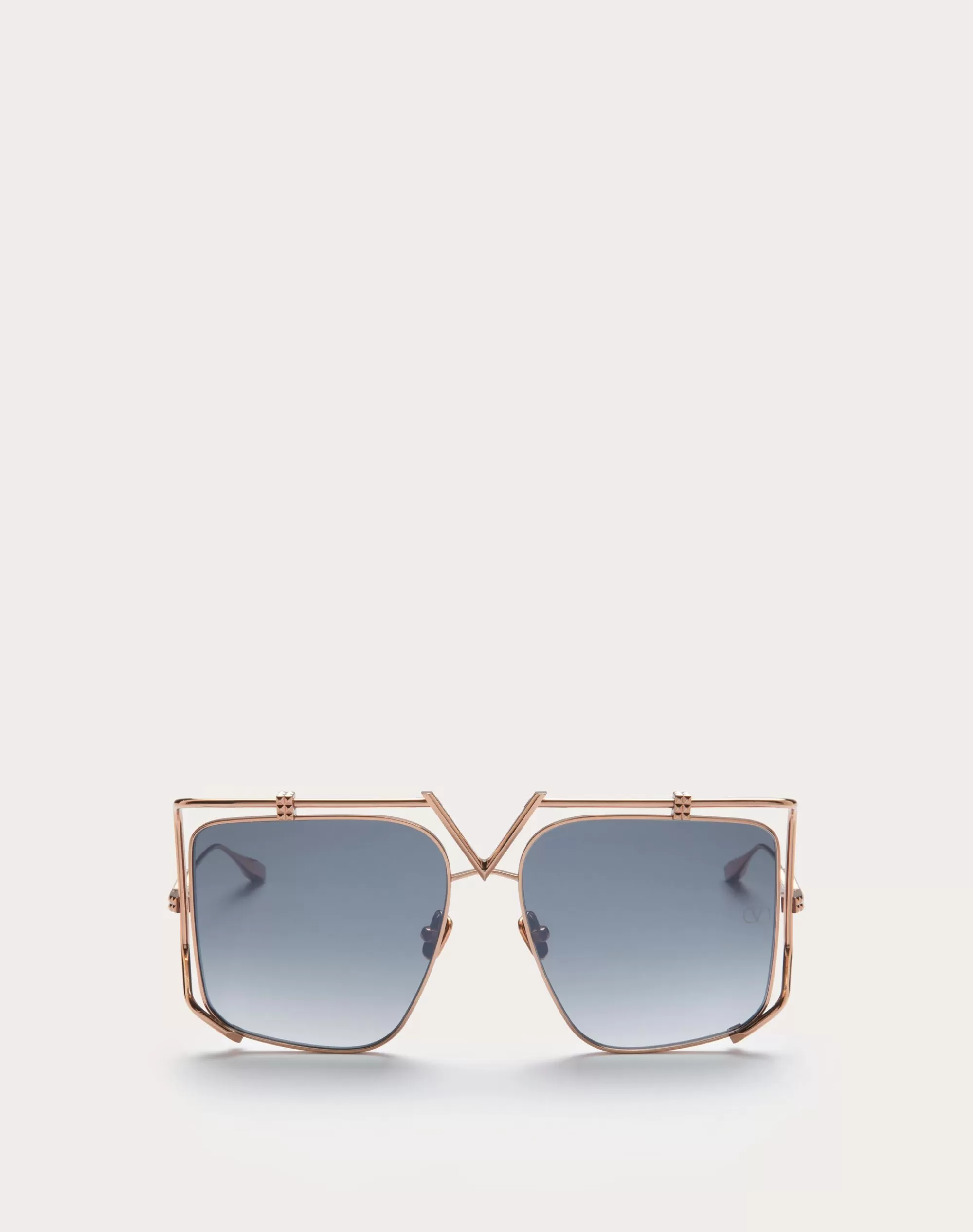 Valentino V - LIGHT OVERSIZED SQUARED TITANIUM FRAME Grey Online