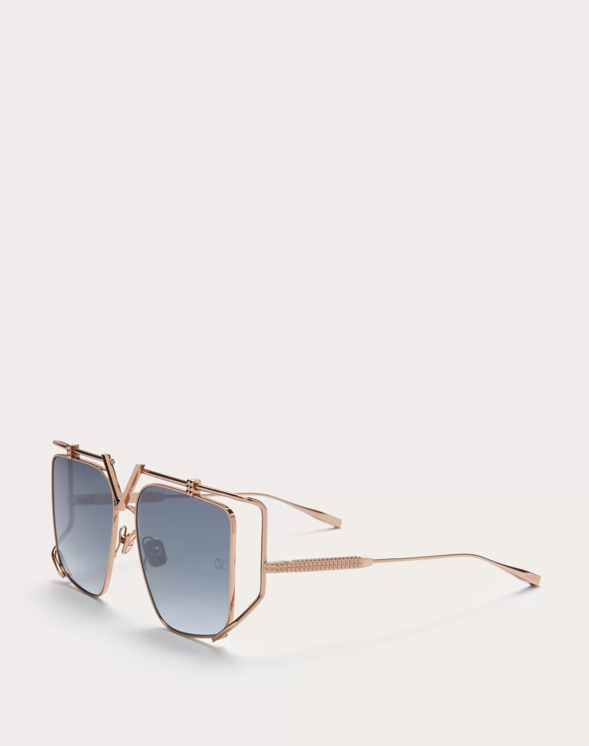 Valentino V - LIGHT OVERSIZED SQUARED TITANIUM FRAME Grey Online