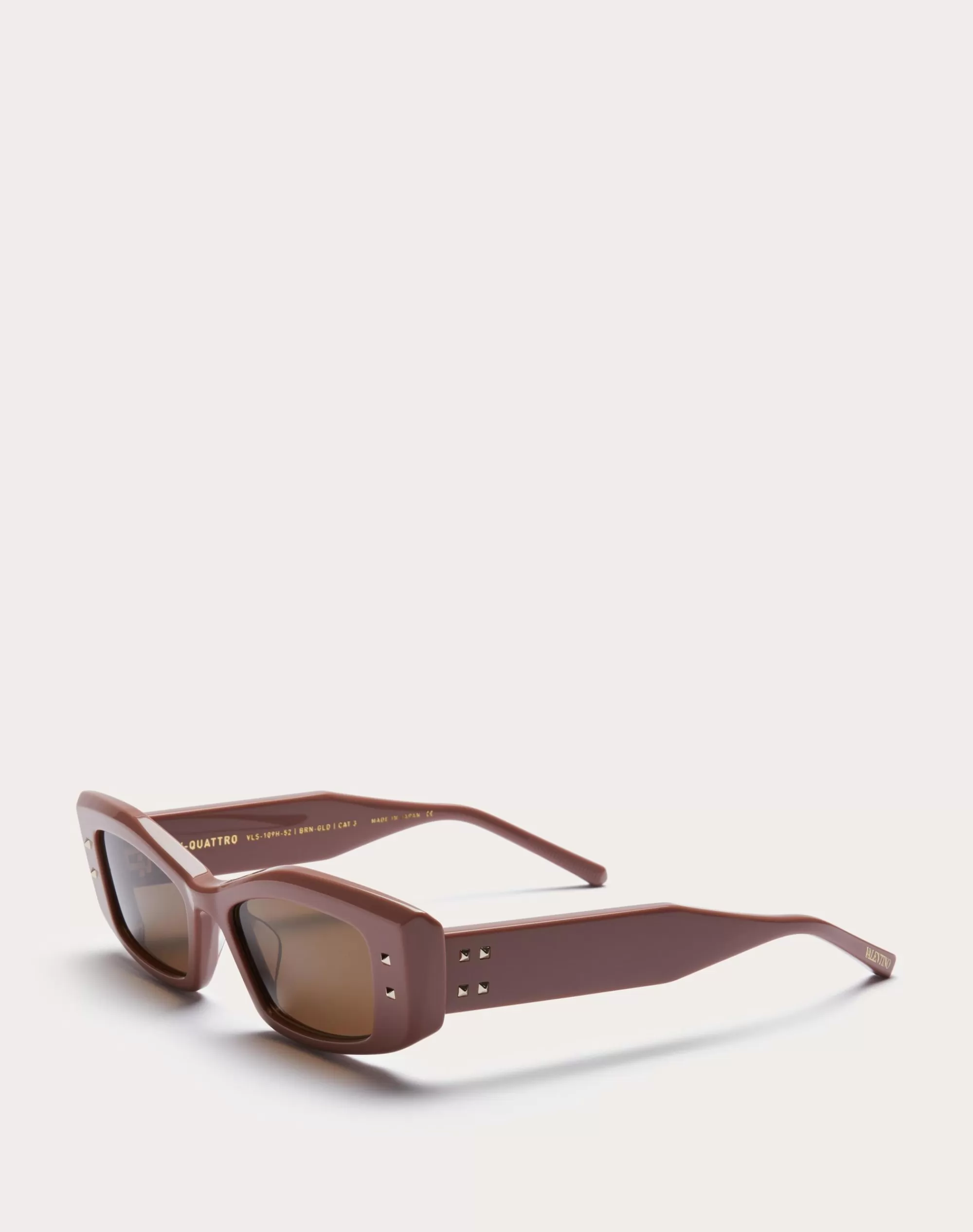 Valentino V -RECTANGULAR ACETATE  FRAME Brown/darkBrown Flash Sale