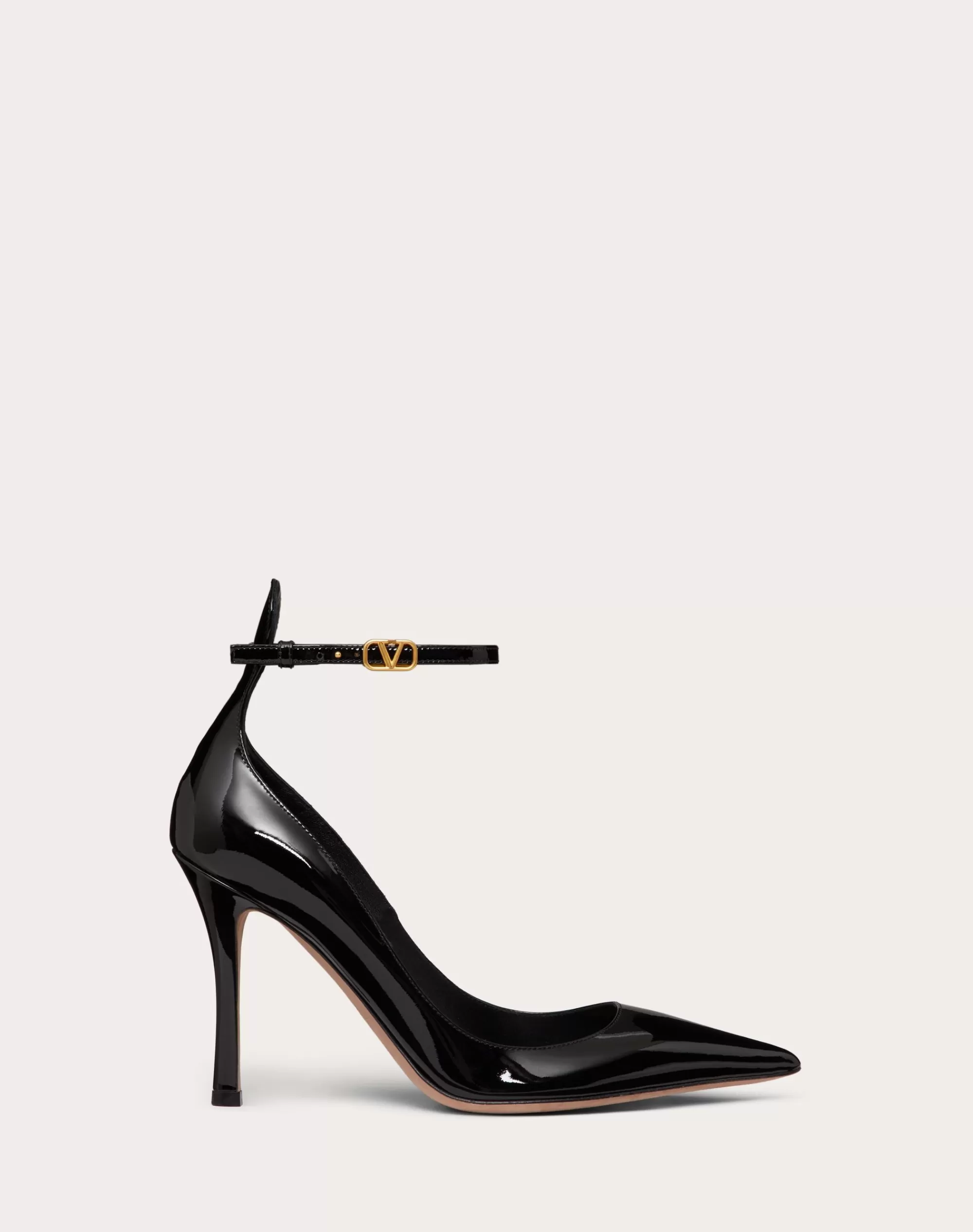 Valentino GARAVANI TAN-GO PATENT LEATHER PUMP 100MM Black Best