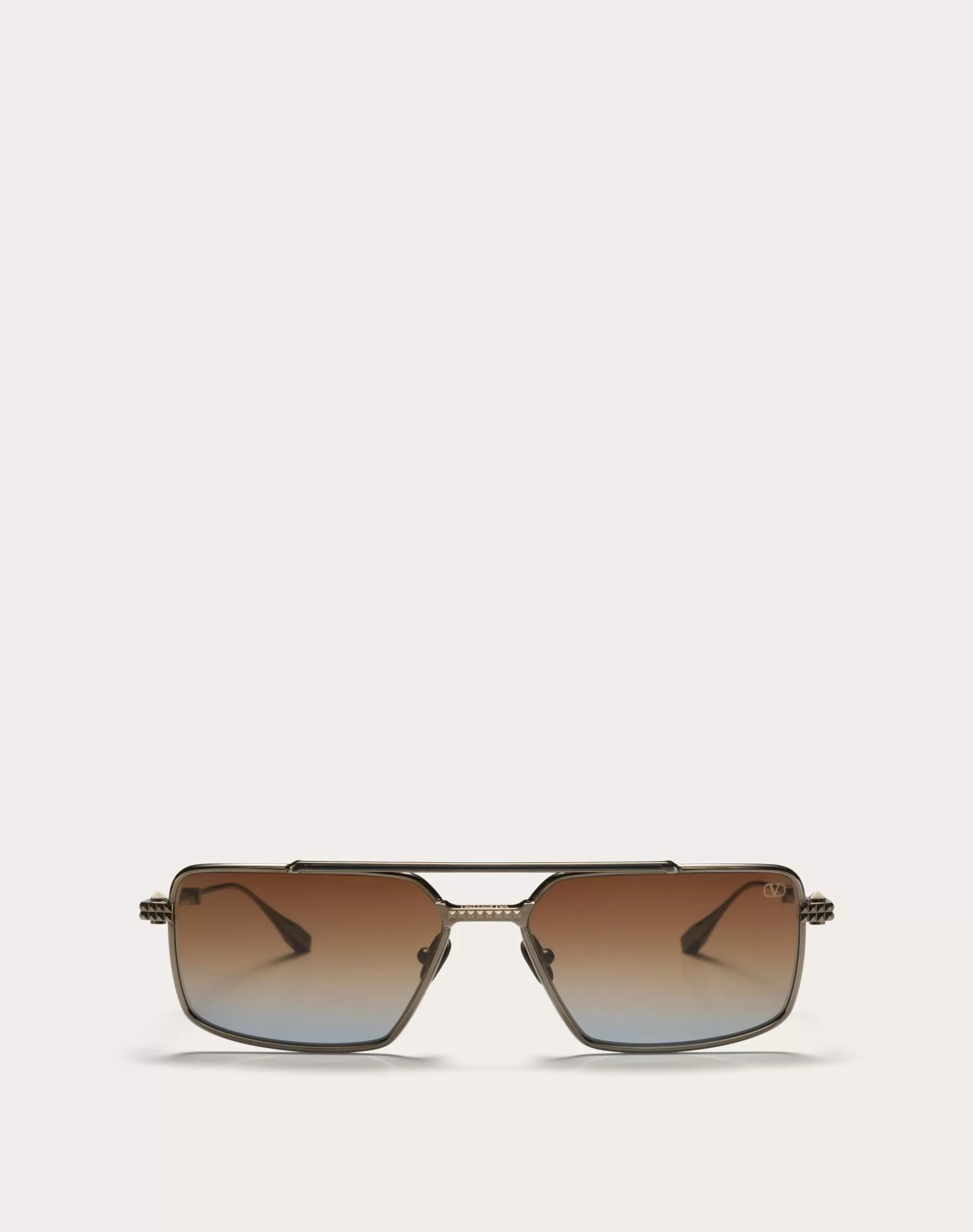 Valentino VI - RECTANGULAR METAL FRAME Black/​brownToBlueGradient Discount