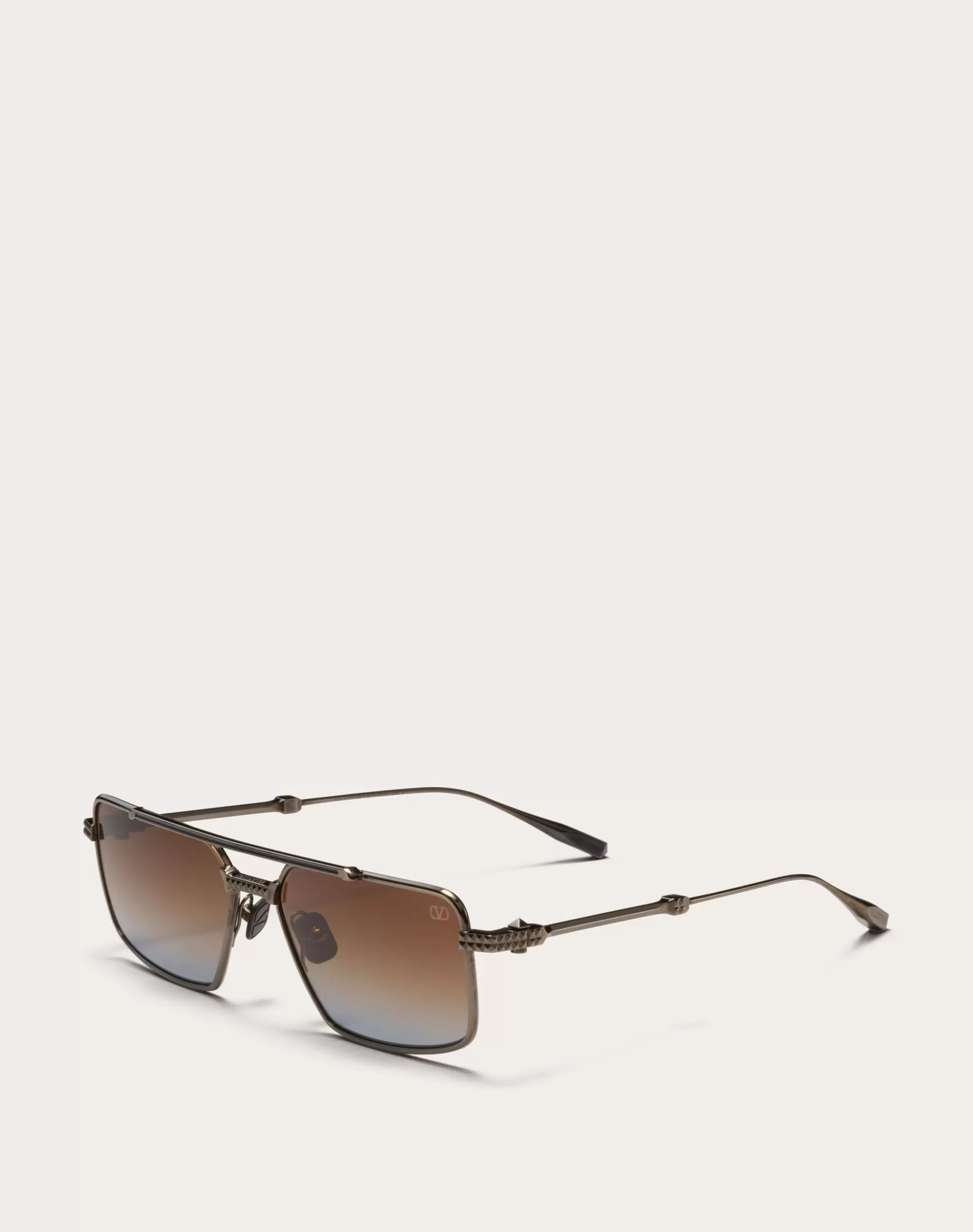 Valentino VI - RECTANGULAR METAL FRAME Black/​brownToBlueGradient Discount