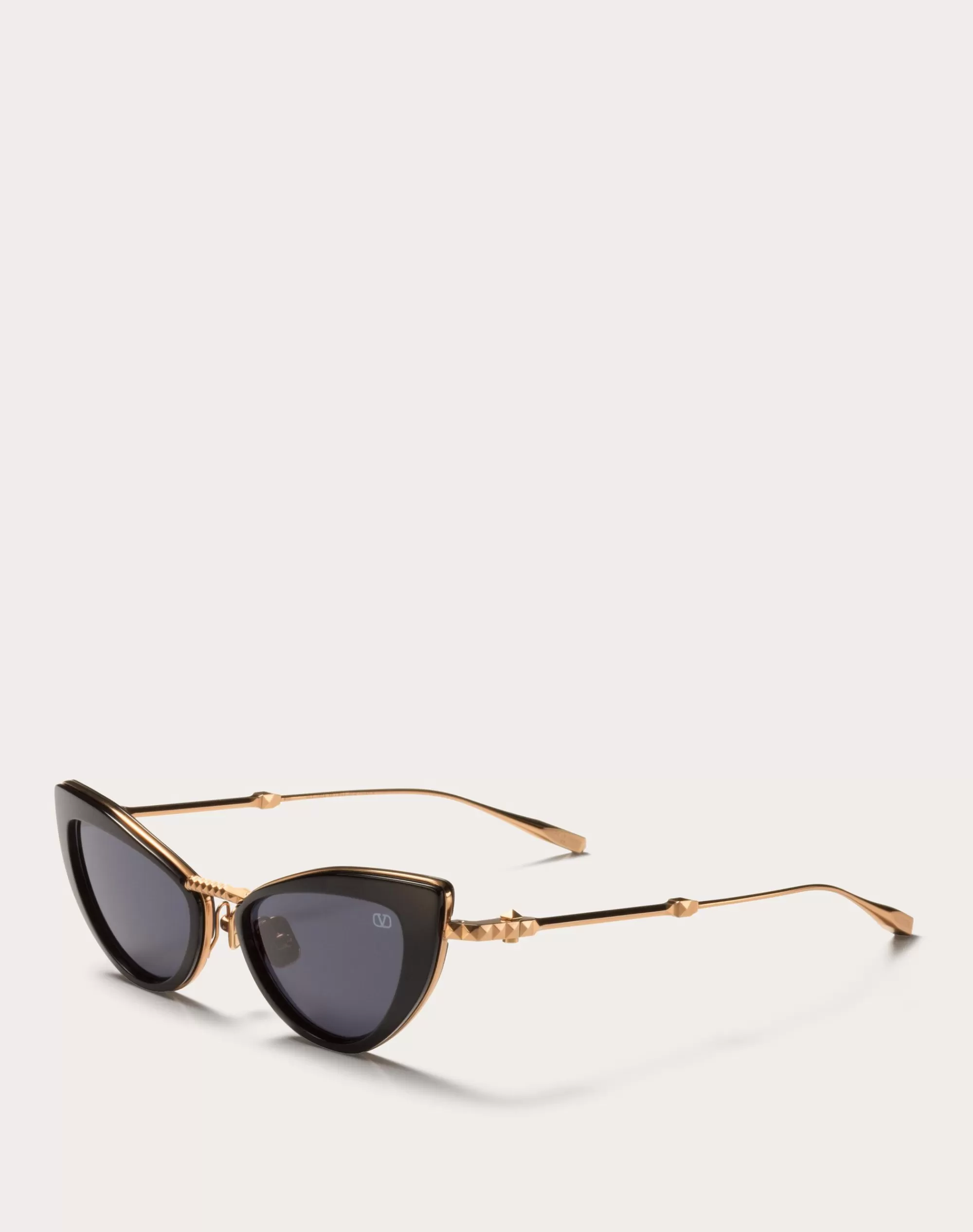 Valentino VIII - CAT-EYE TITANIUM AND ACETATE STUD FRAME Black/gray Shop