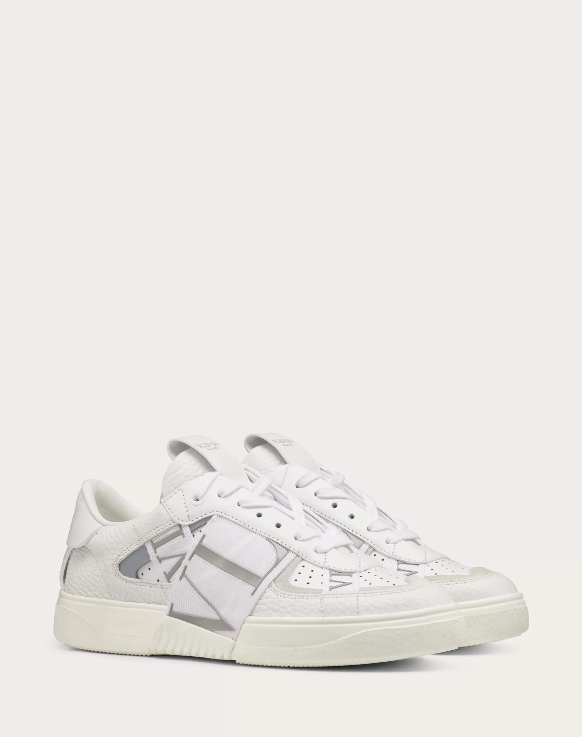 Valentino VL7N SNEAKER IN BANDED CALFSKIN LEATHER White Cheap