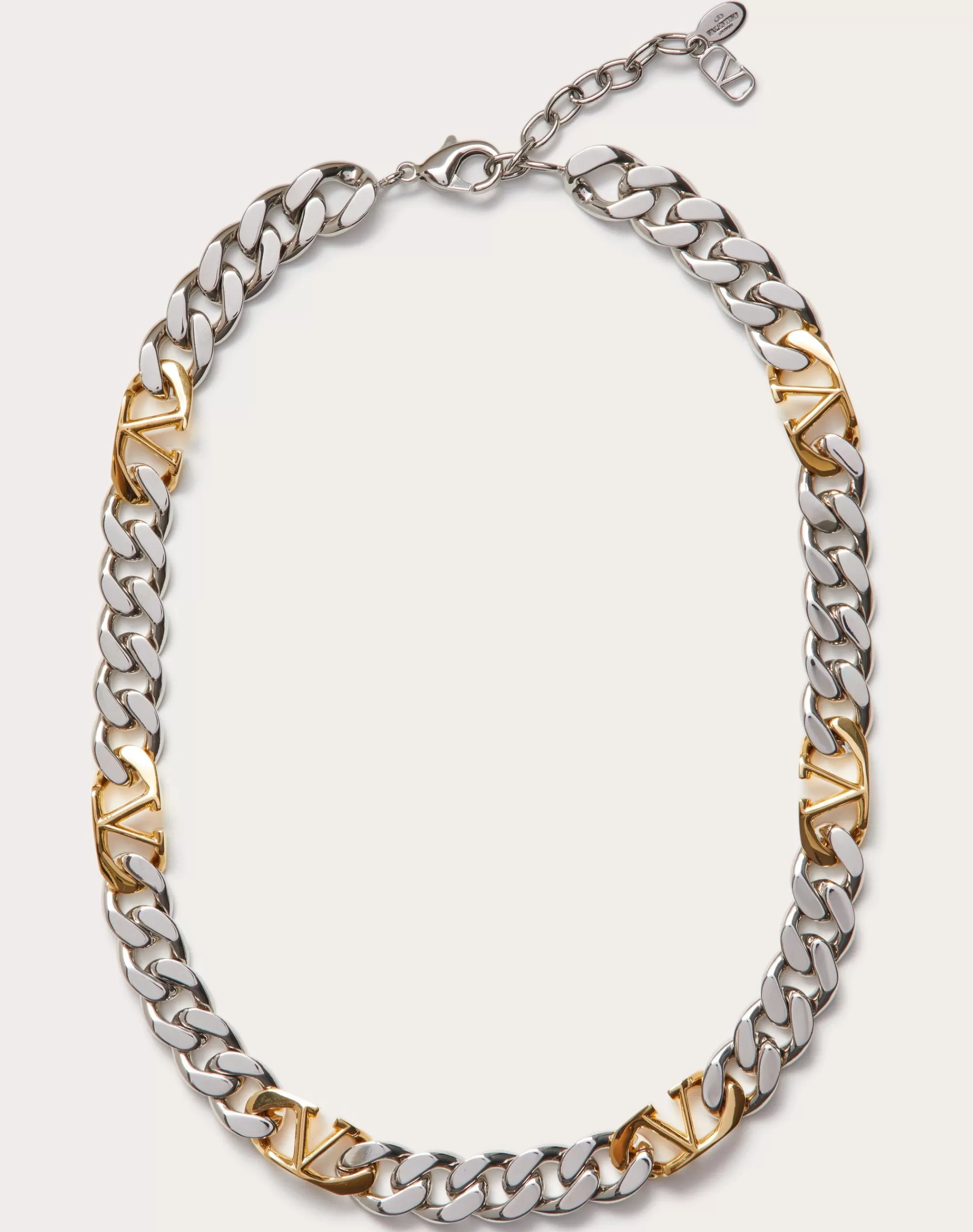 Valentino VLOGO CHAIN METAL NECKLACE Gold Discount