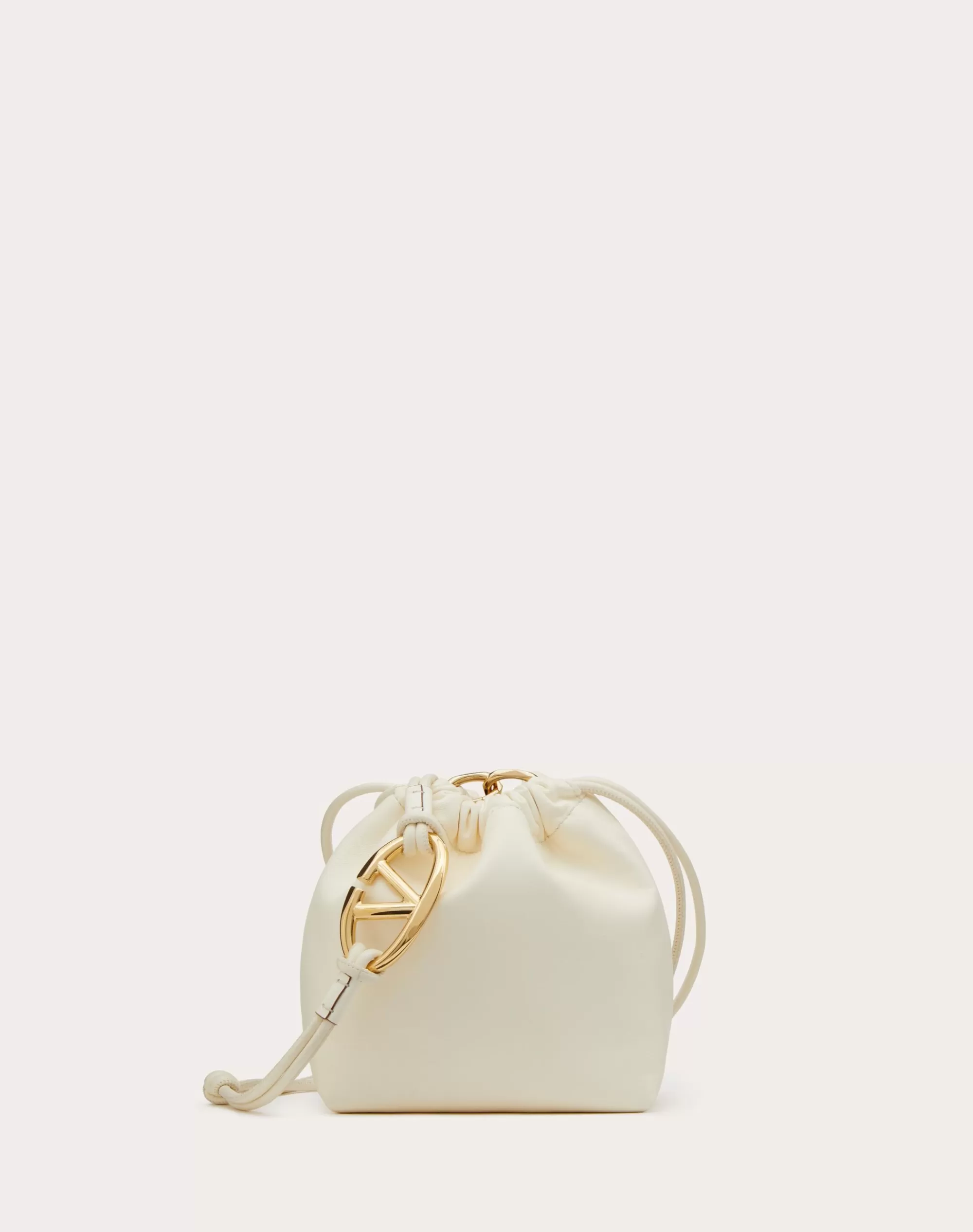 Valentino VLOGO POUF NAPPA LEATHER MINI BUCKET BAG Best Sale