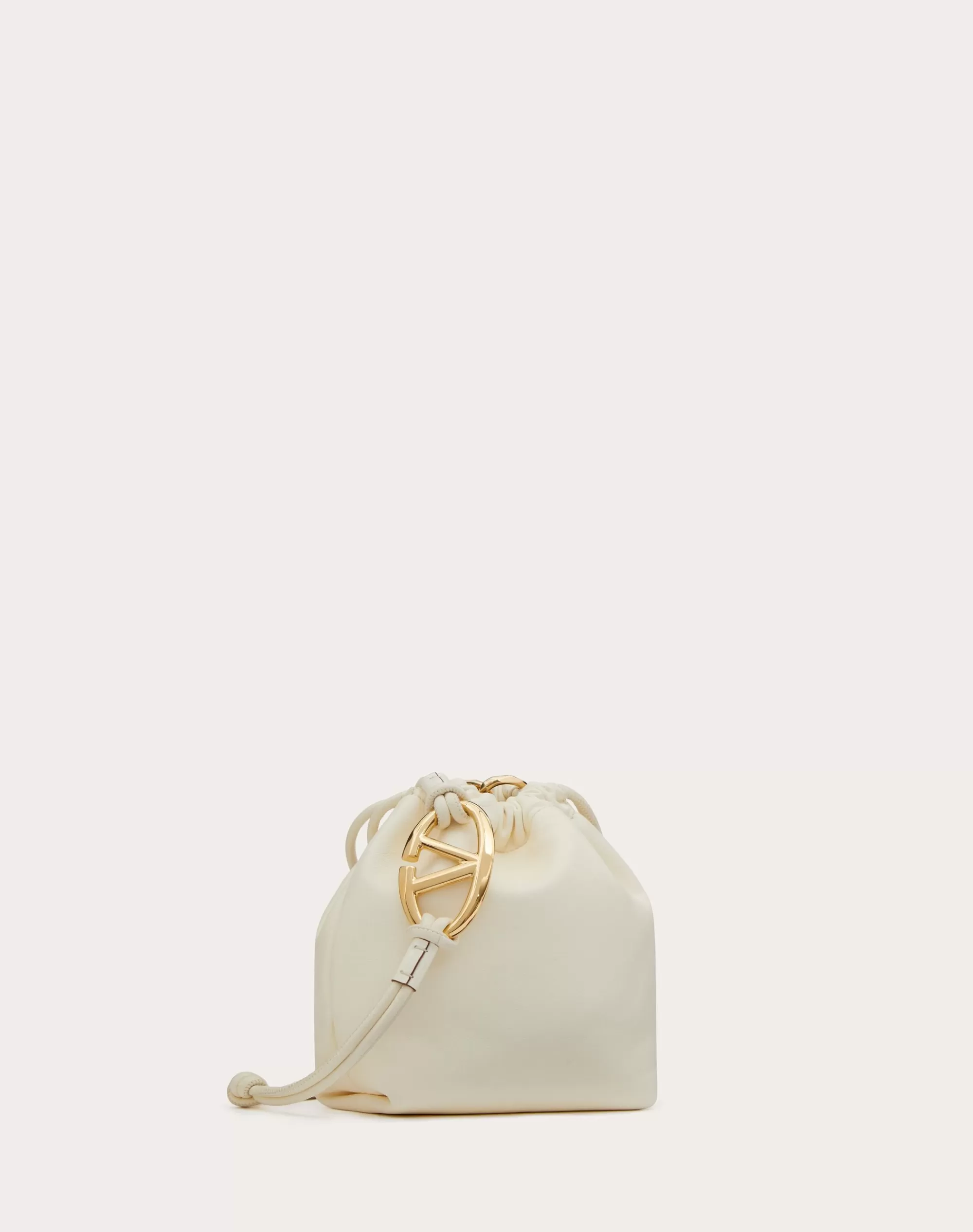 Valentino VLOGO POUF NAPPA LEATHER MINI BUCKET BAG Best Sale