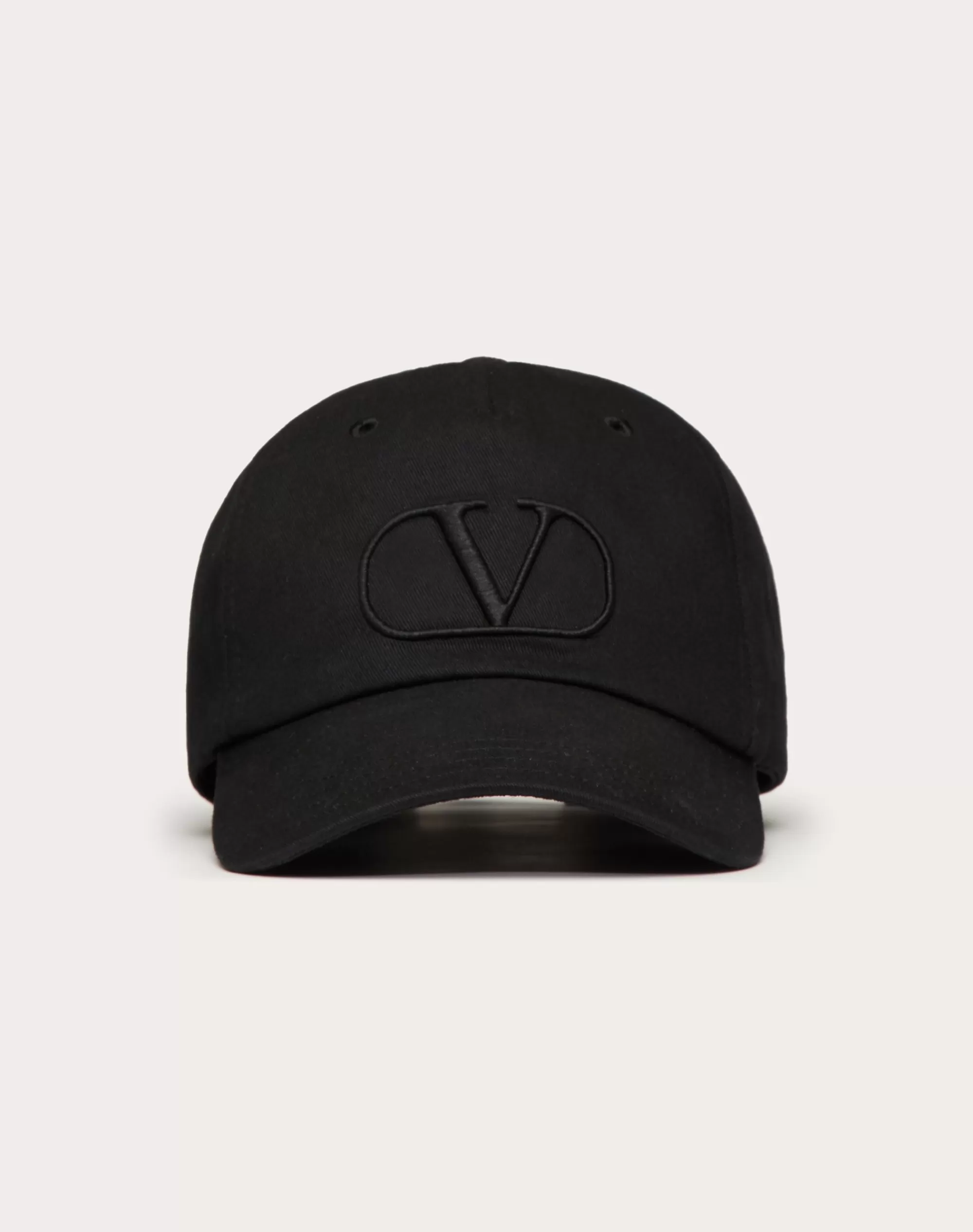 Valentino VLOGO SIGNATURE BASEBALL CAP Black Discount