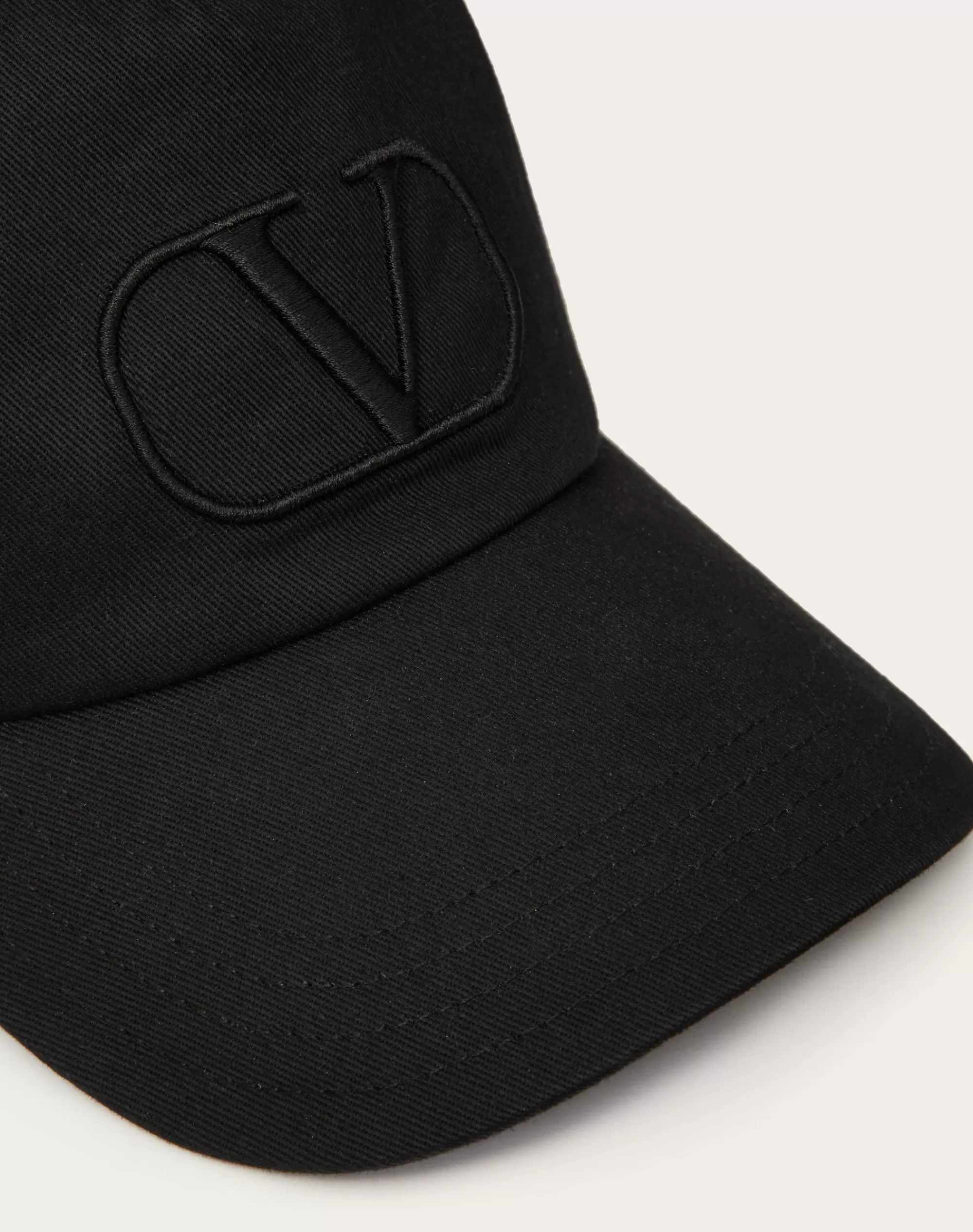 Valentino VLOGO SIGNATURE BASEBALL CAP Black Discount