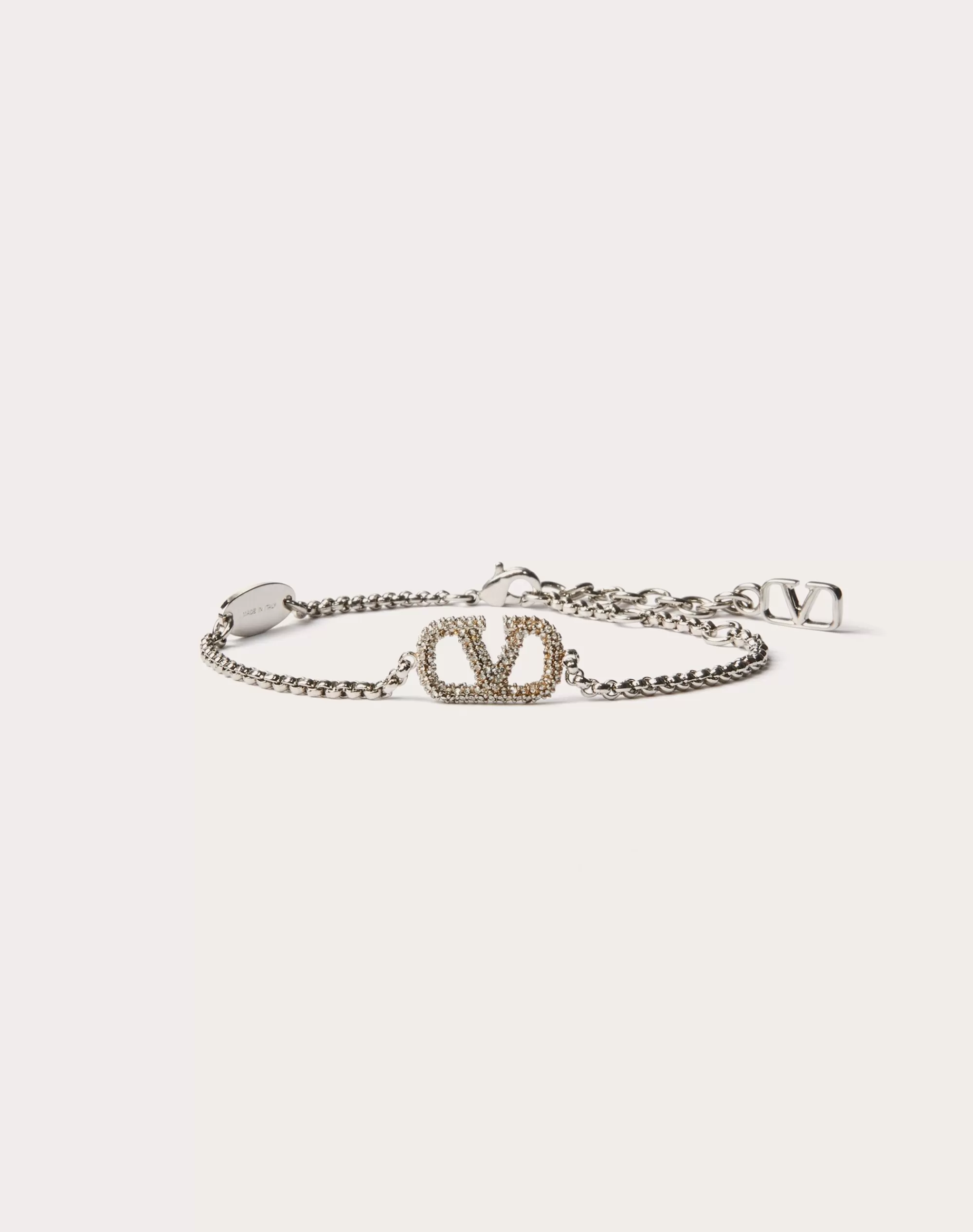 Valentino VLOGO SIGNATURE BRACELET IN METAL AND SWAROVSKI® CRYSTALS Cheap