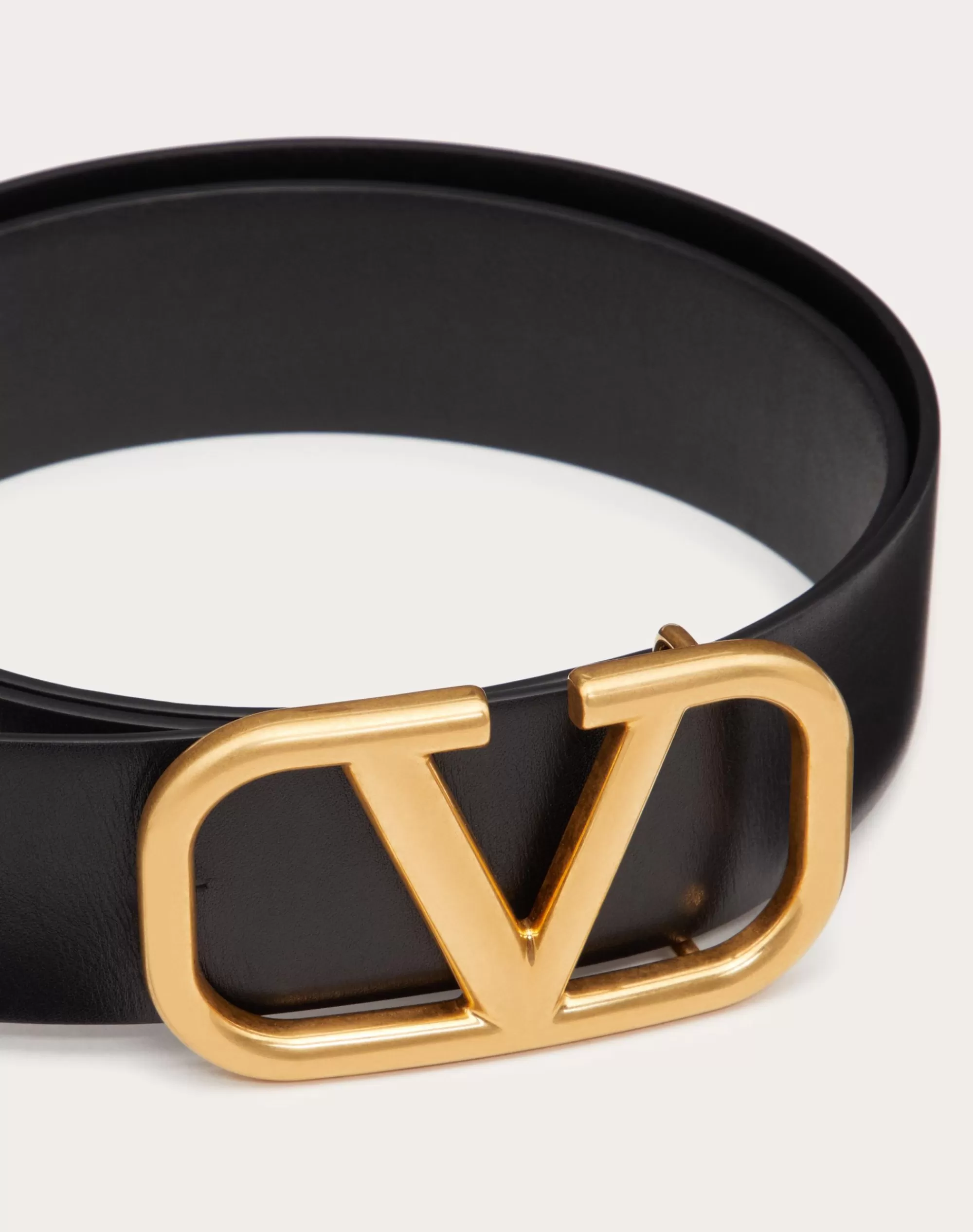 Valentino VLOGO SIGNATURE CALFSKIN BELT 40 MM Discount