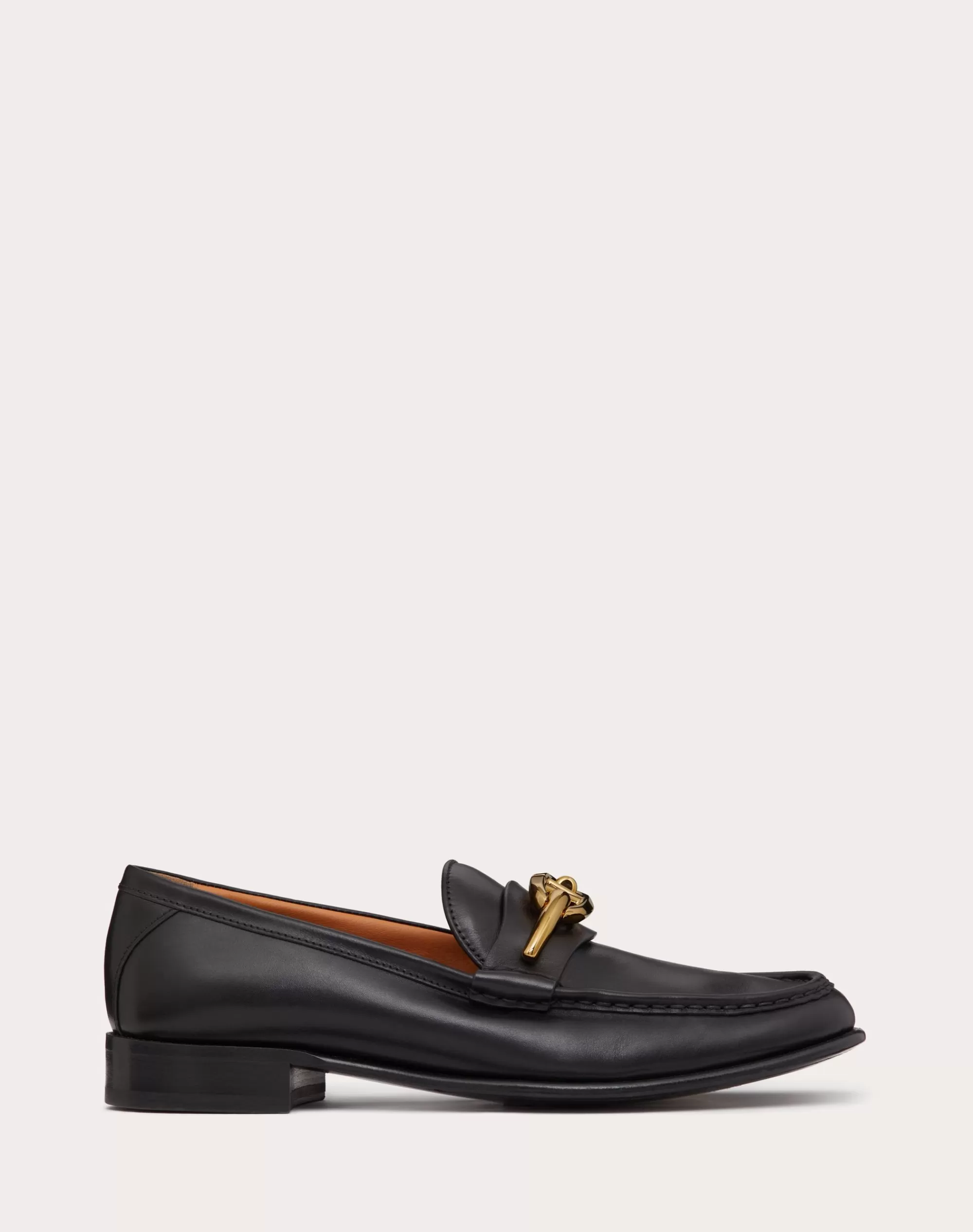 Valentino VLOGO SIGNATURE CALFSKIN LOAFER Black Cheap