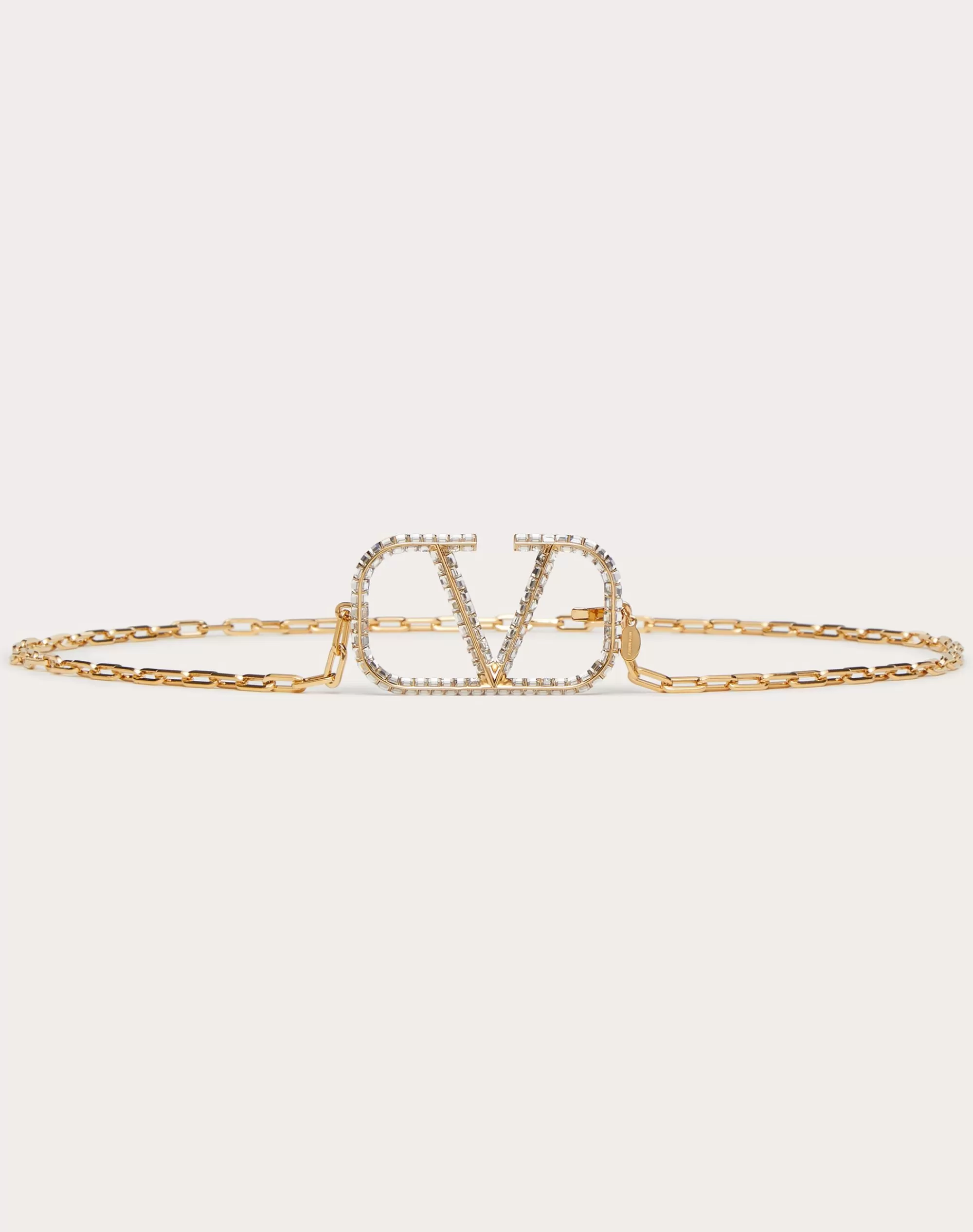 Valentino VLOGO SIGNATURE CHAIN BELT Gold Best