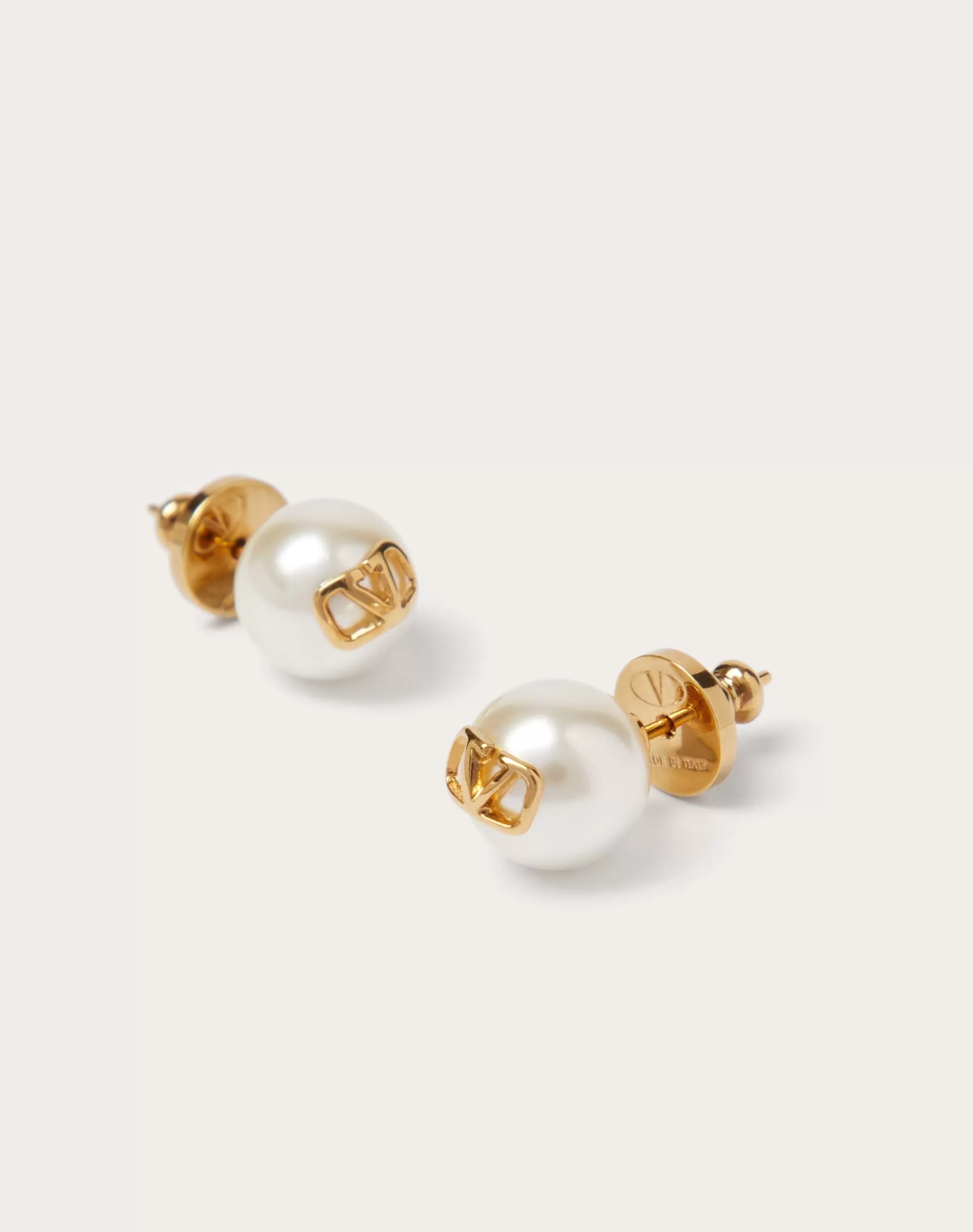 Valentino VLOGO SIGNATURE EARRINGS WITH PEARLS Flash Sale