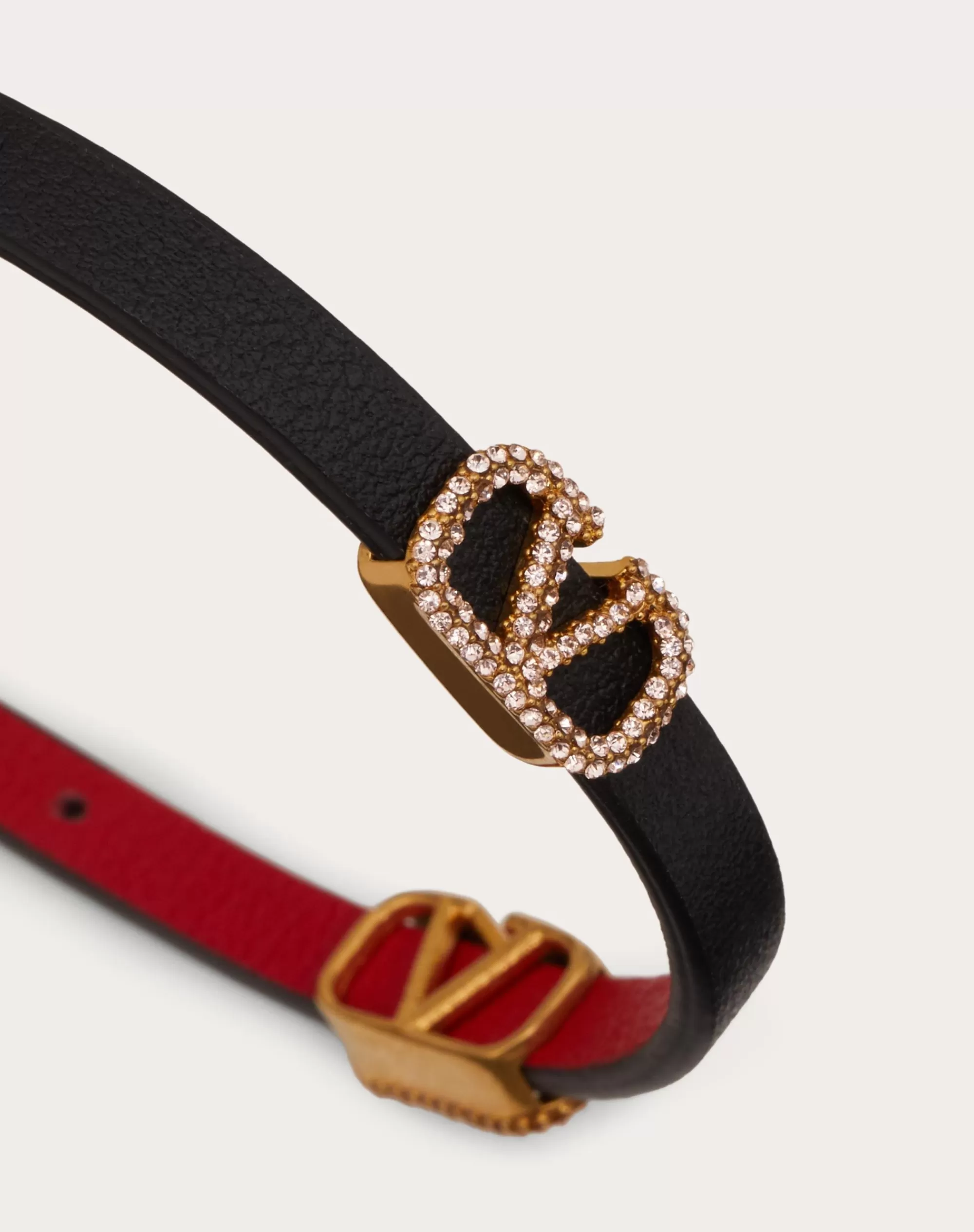 Valentino VLOGO SIGNATURE LEATHER BRACELET Flash Sale