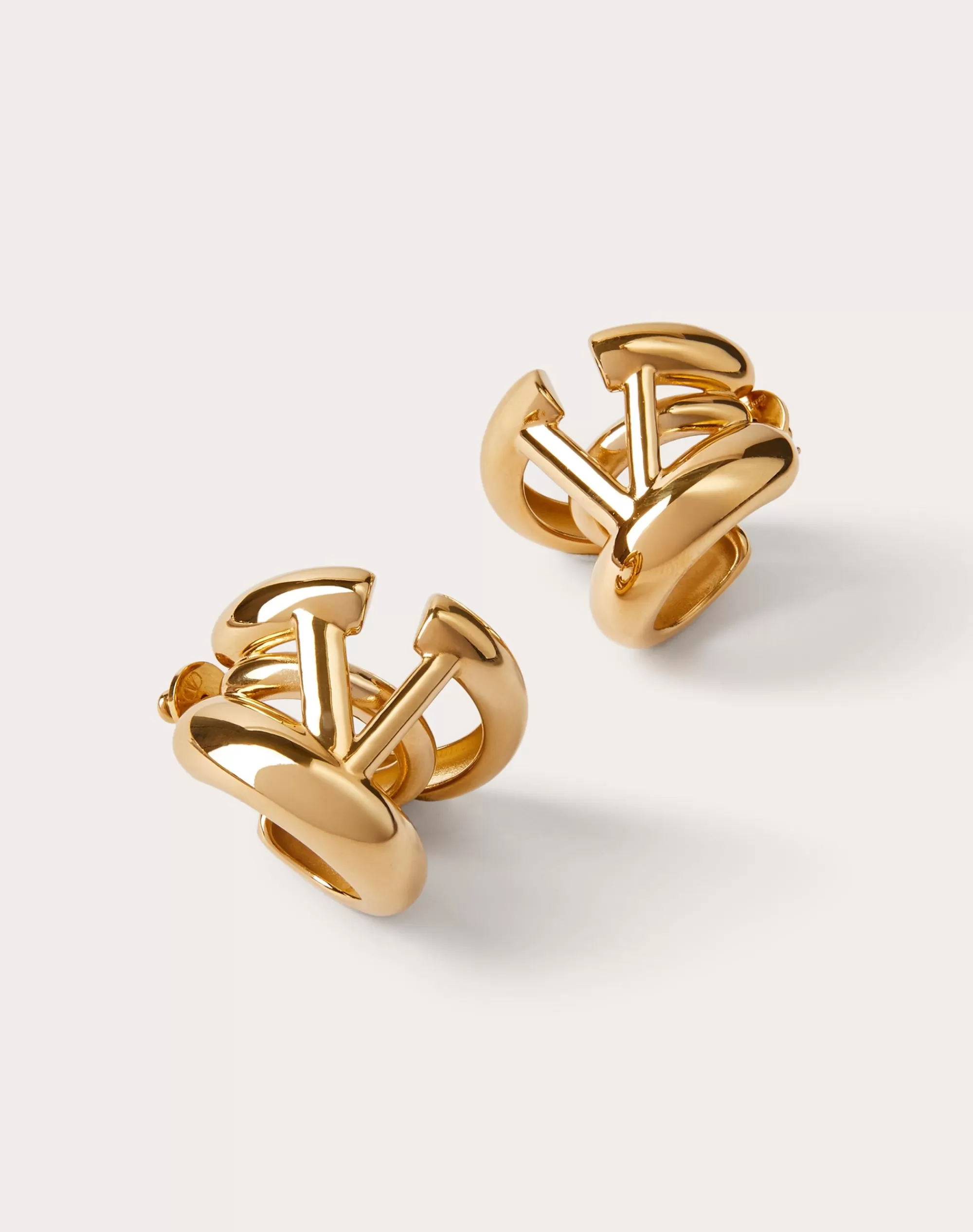 Valentino VLOGO SIGNATURE METAL EARRINGS Gold Best Sale