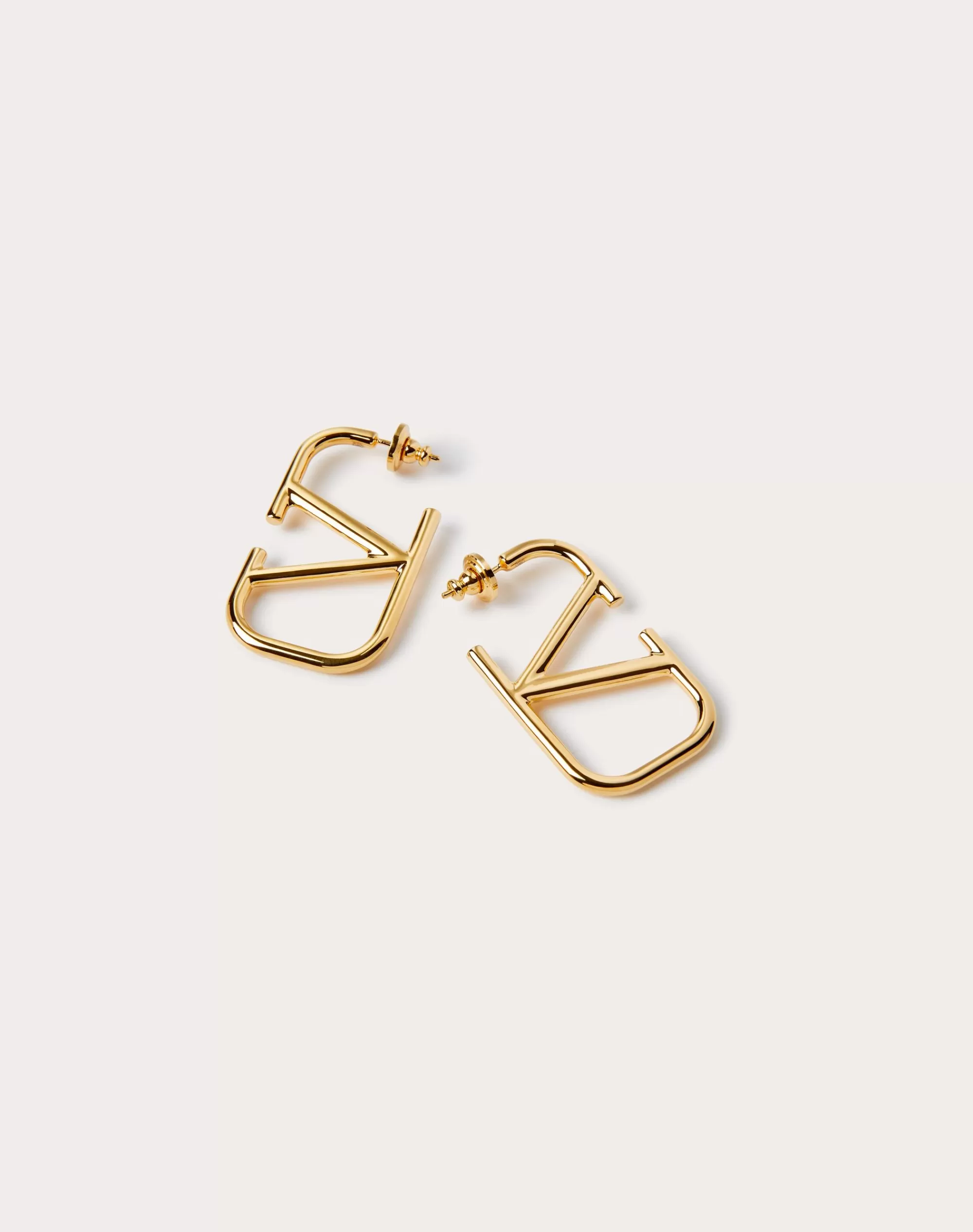 Valentino VLOGO SIGNATURE METAL EARRINGS Gold Cheap