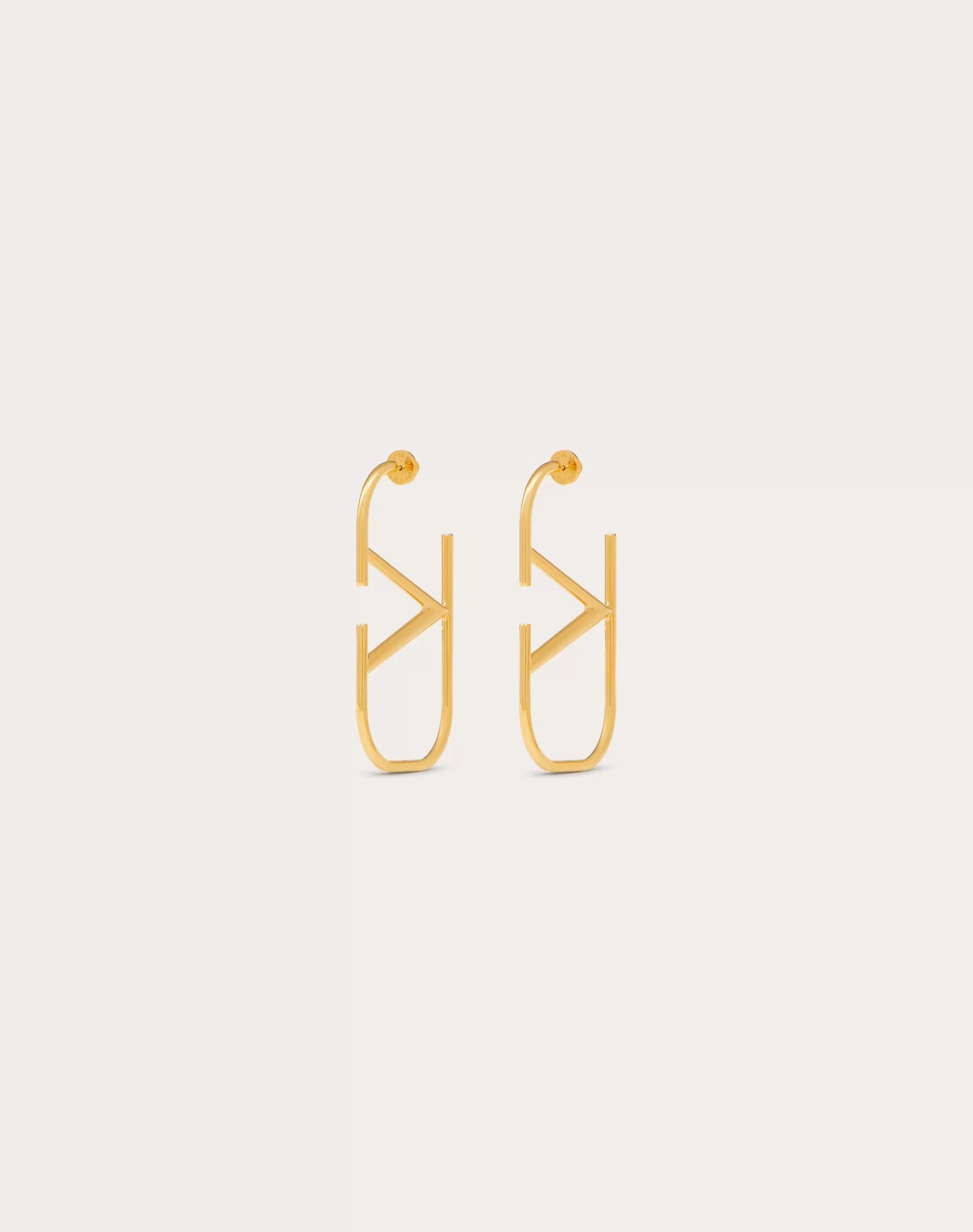 Valentino VLOGO SIGNATURE METAL EARRINGS Gold Cheap