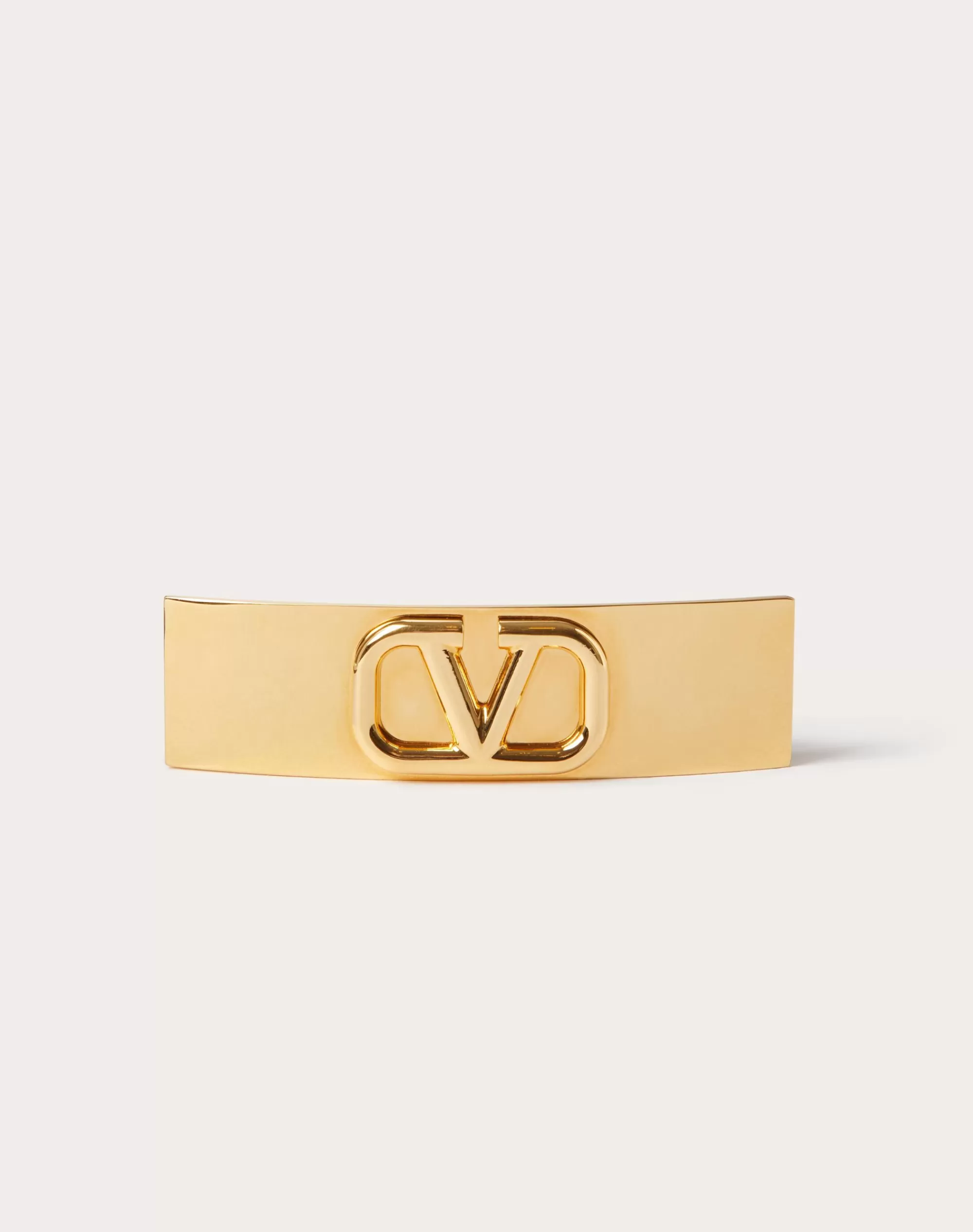 Valentino VLOGO SIGNATURE METAL HAIR CLIP   Gold Shop