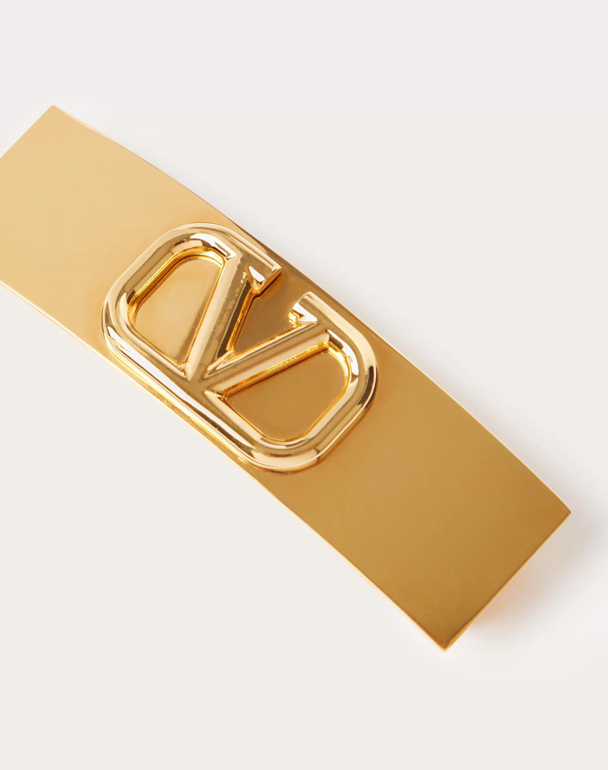 Valentino VLOGO SIGNATURE METAL HAIR CLIP   Gold Shop