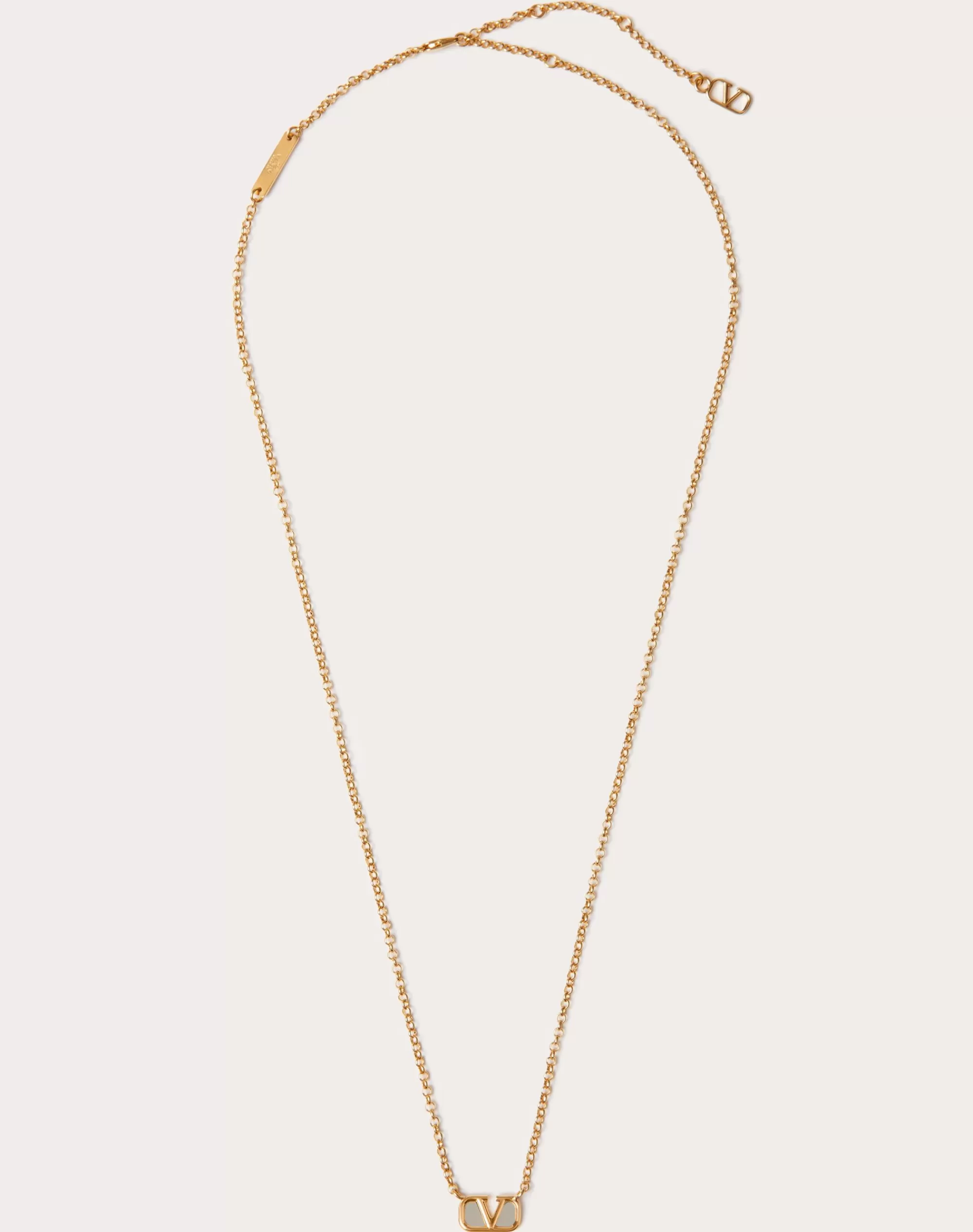 Valentino VLOGO SIGNATURE METAL NECKLACE Gold Outlet