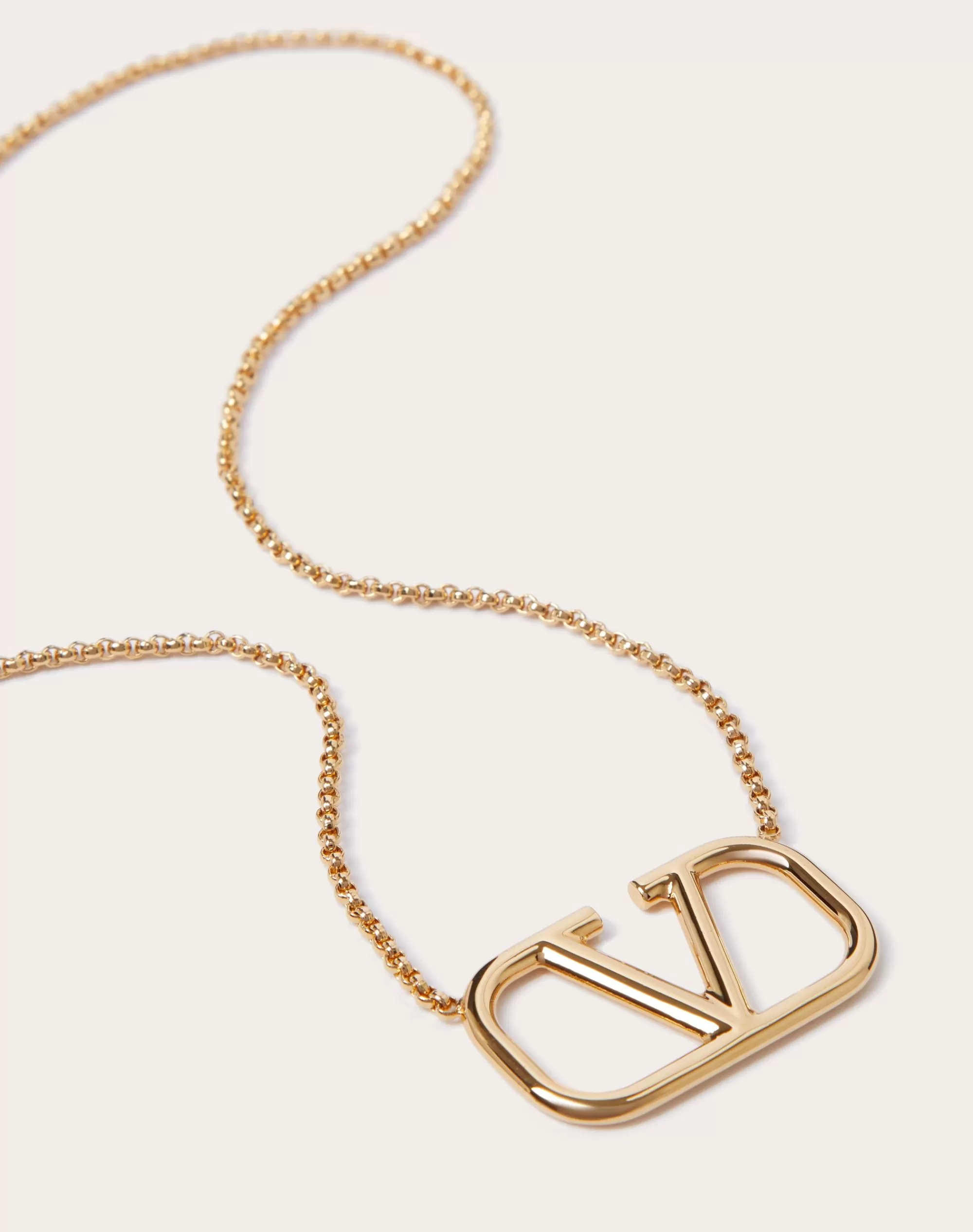 Valentino VLOGO SIGNATURE METAL NECKLACE Gold Fashion