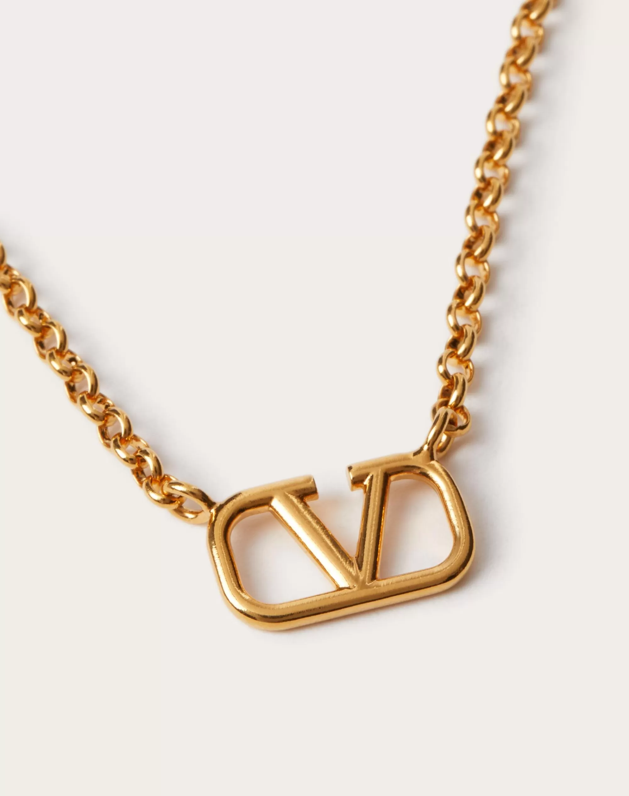 Valentino VLOGO SIGNATURE METAL NECKLACE       Gold Sale