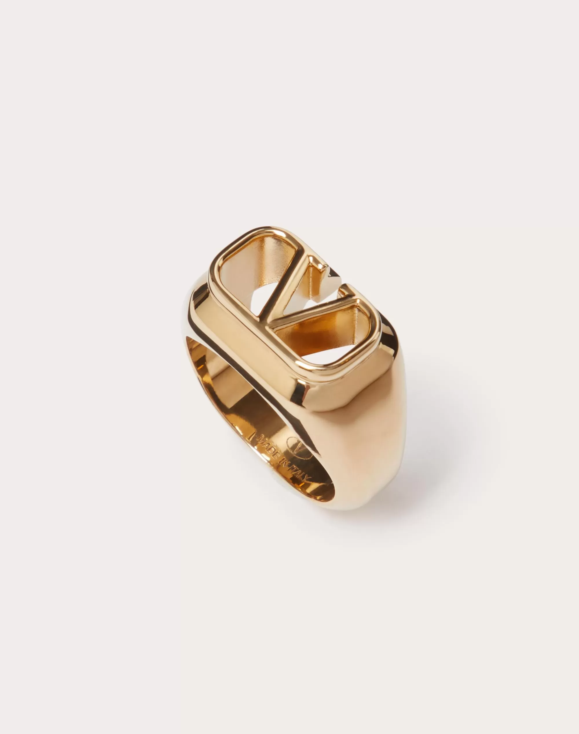 Valentino VLOGO SIGNATURE METAL RING Gold Cheap