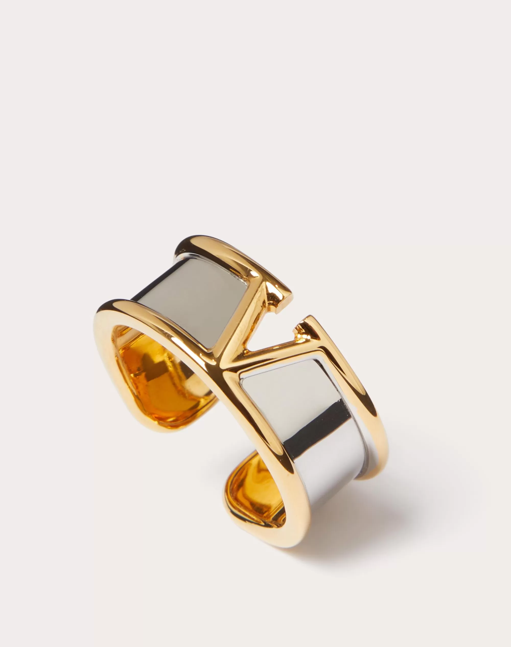 Valentino VLOGO SIGNATURE METAL RING Gold Cheap